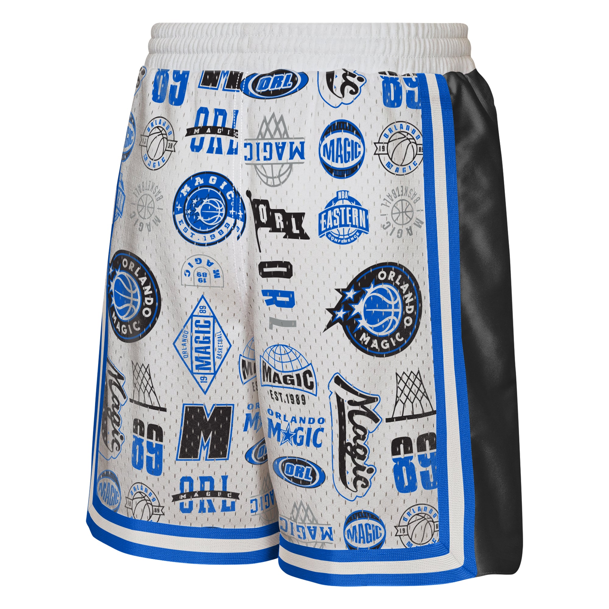 Short de basketball Outerstuff blanc Orlando Magic Ball Hog Dazzle pour jeunes