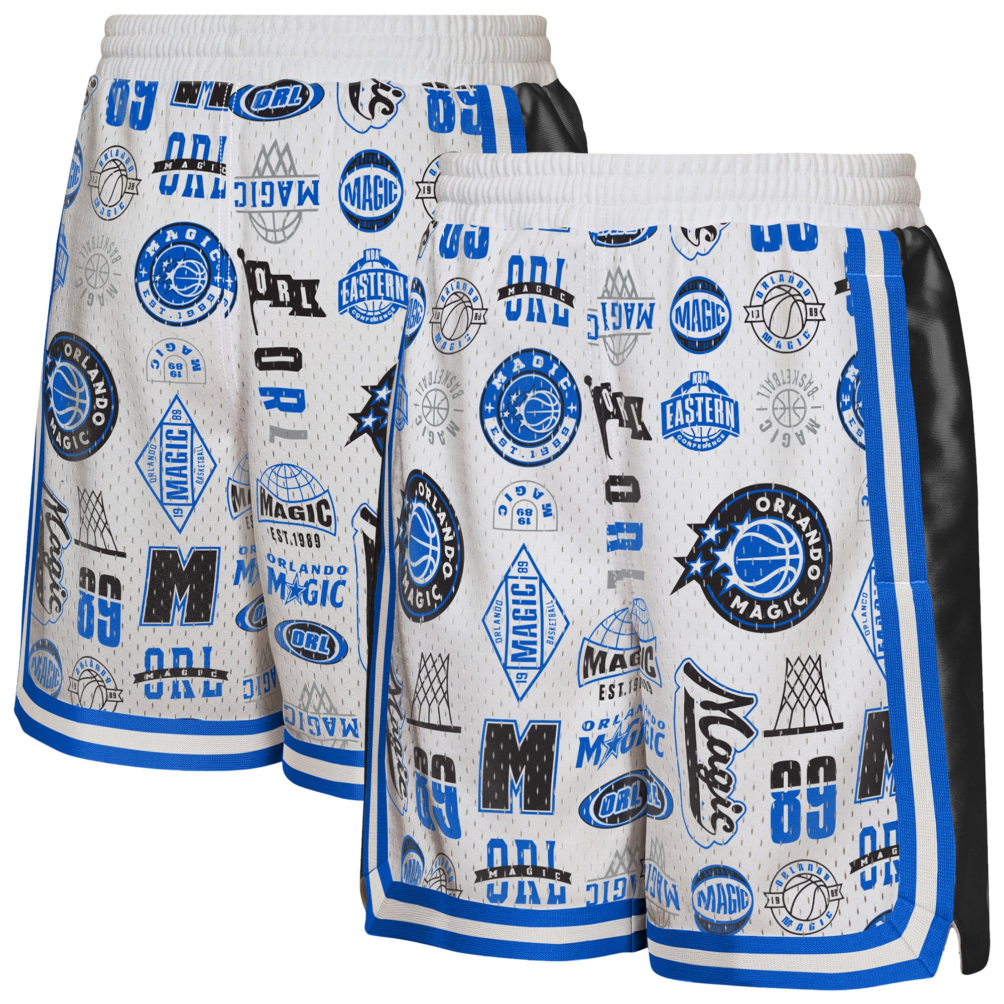 Short de basketball Outerstuff blanc Orlando Magic Ball Hog Dazzle pour jeunes