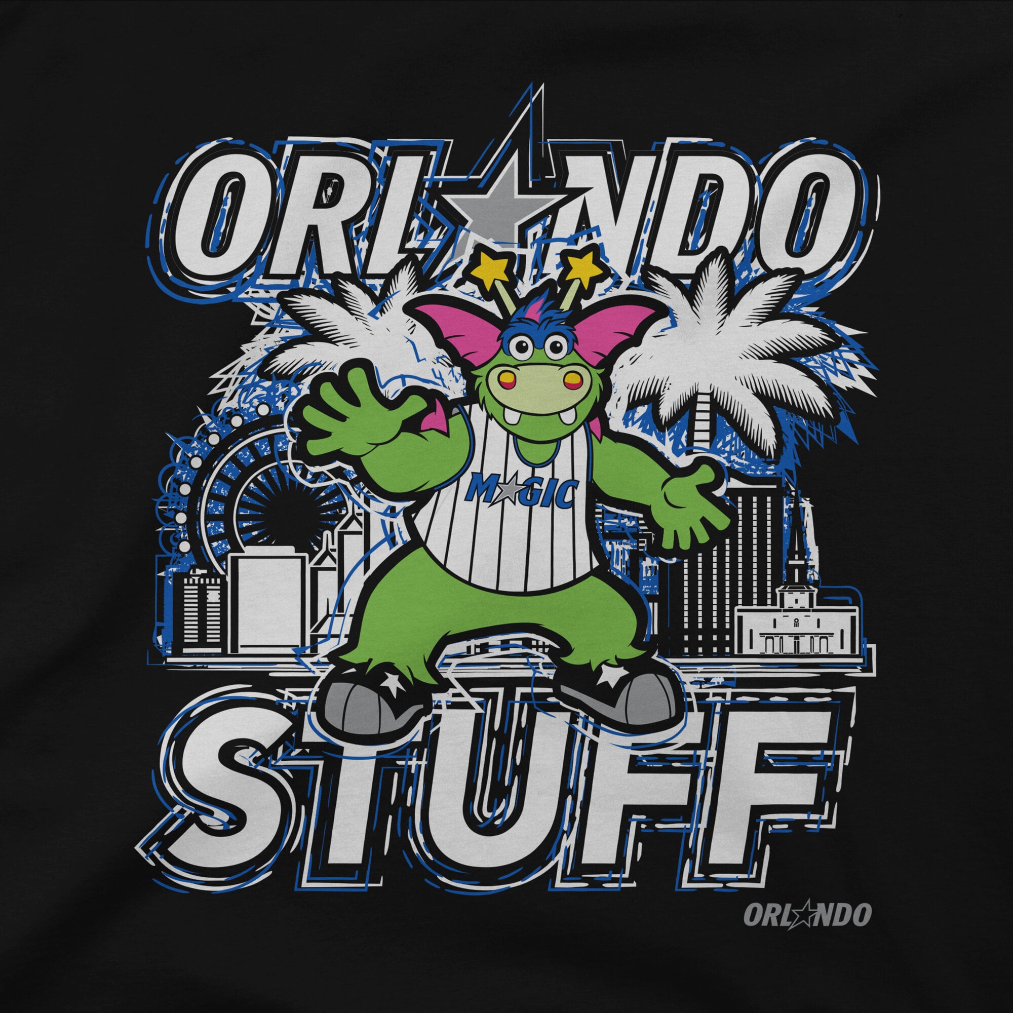 Youth Stadium Essentials Black Orlando Magic Most Valuable Mascot T-Shirt