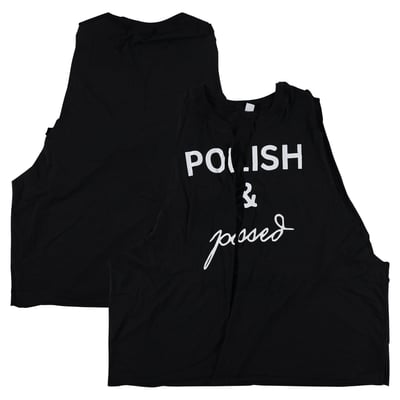 Otis Event-Worn Black Polish & Pissed T-Shirt - Worn During the July 27, 2026, Episode of Monday Night RAW from Los Angeles, California