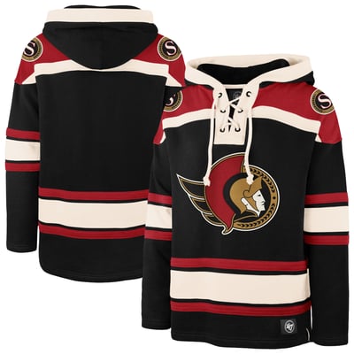 Men's Ottawa Senators  '47 Black Superior Lacer Hoodie