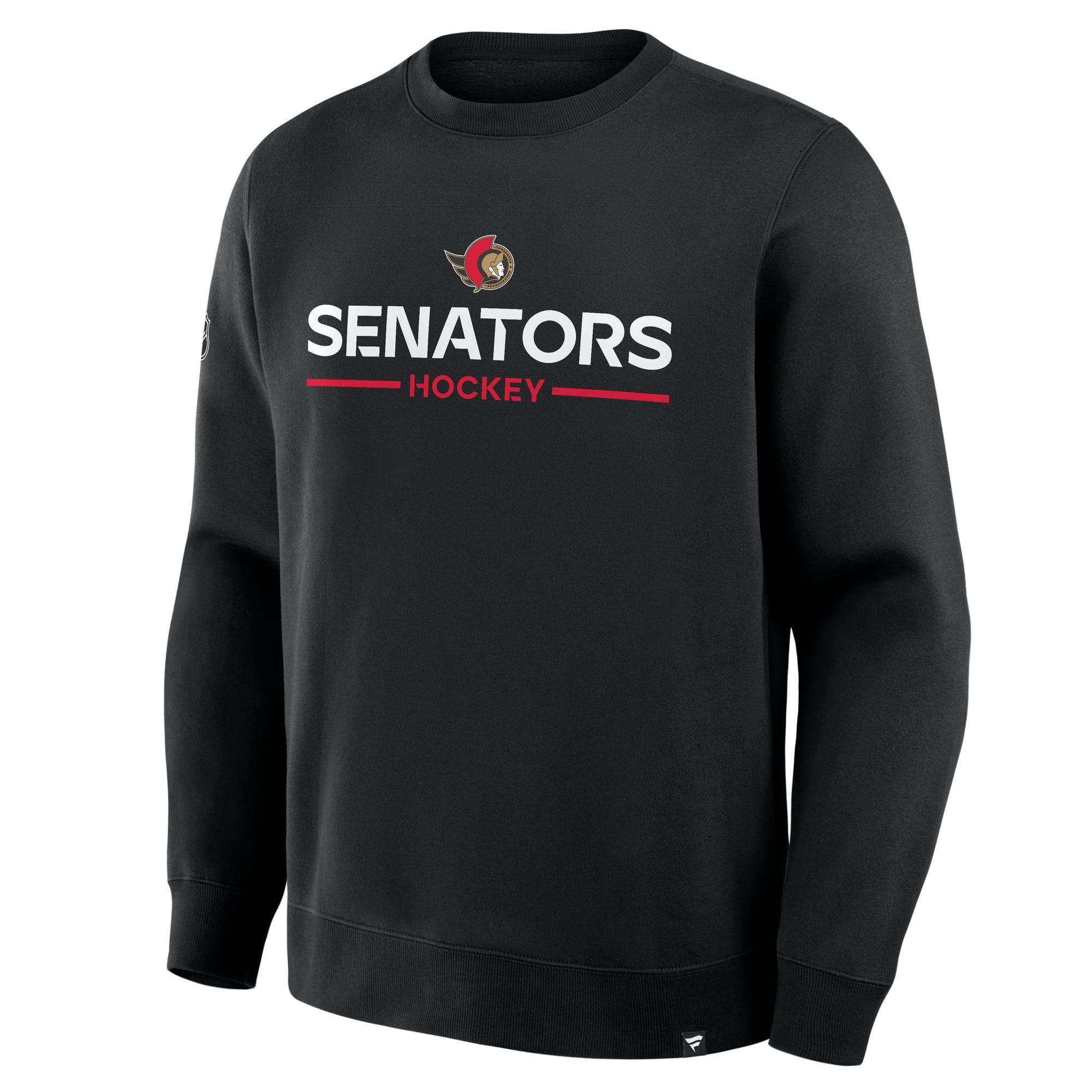 Sweat-shirt authentique professionnel primaire des Sénateurs d'Ottawa noirs de Fanatics pour hommes