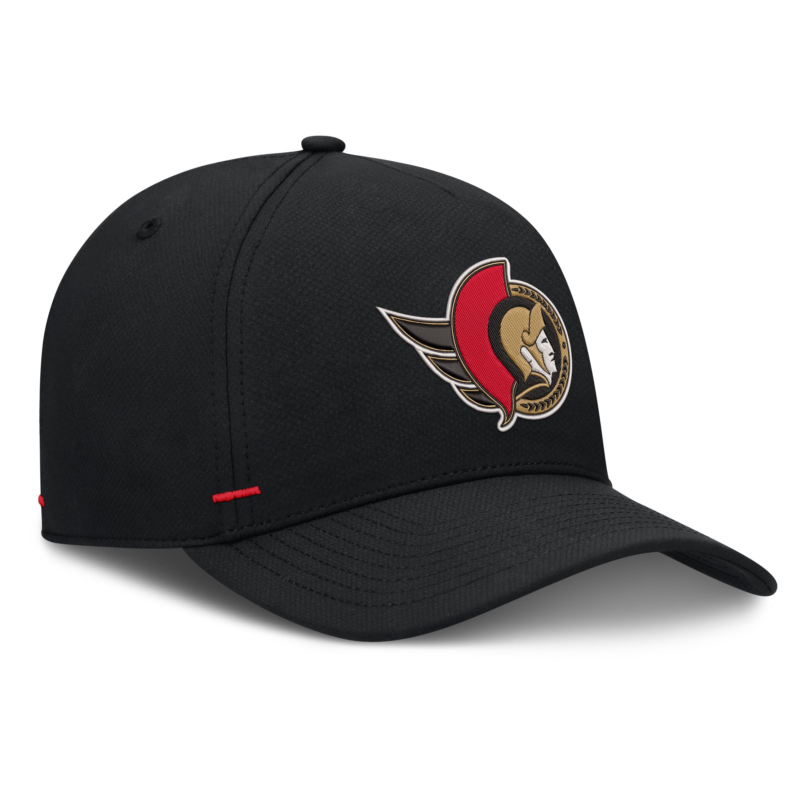 Men's Fanatics Black Ottawa Senators Authentic Pro Rink Bar Tacks A-Frame Adjustable Hat