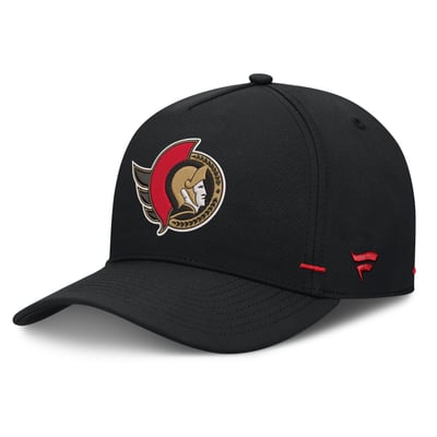 Ottawa Senators Fanatics Authentic Pro Rink Bar Tacks A-Frame Adjustable Hat - Black