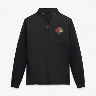 Men's Ottawa Senators Fanatics Black Authentic Pro Rink Fleece Full-Zip Jacket