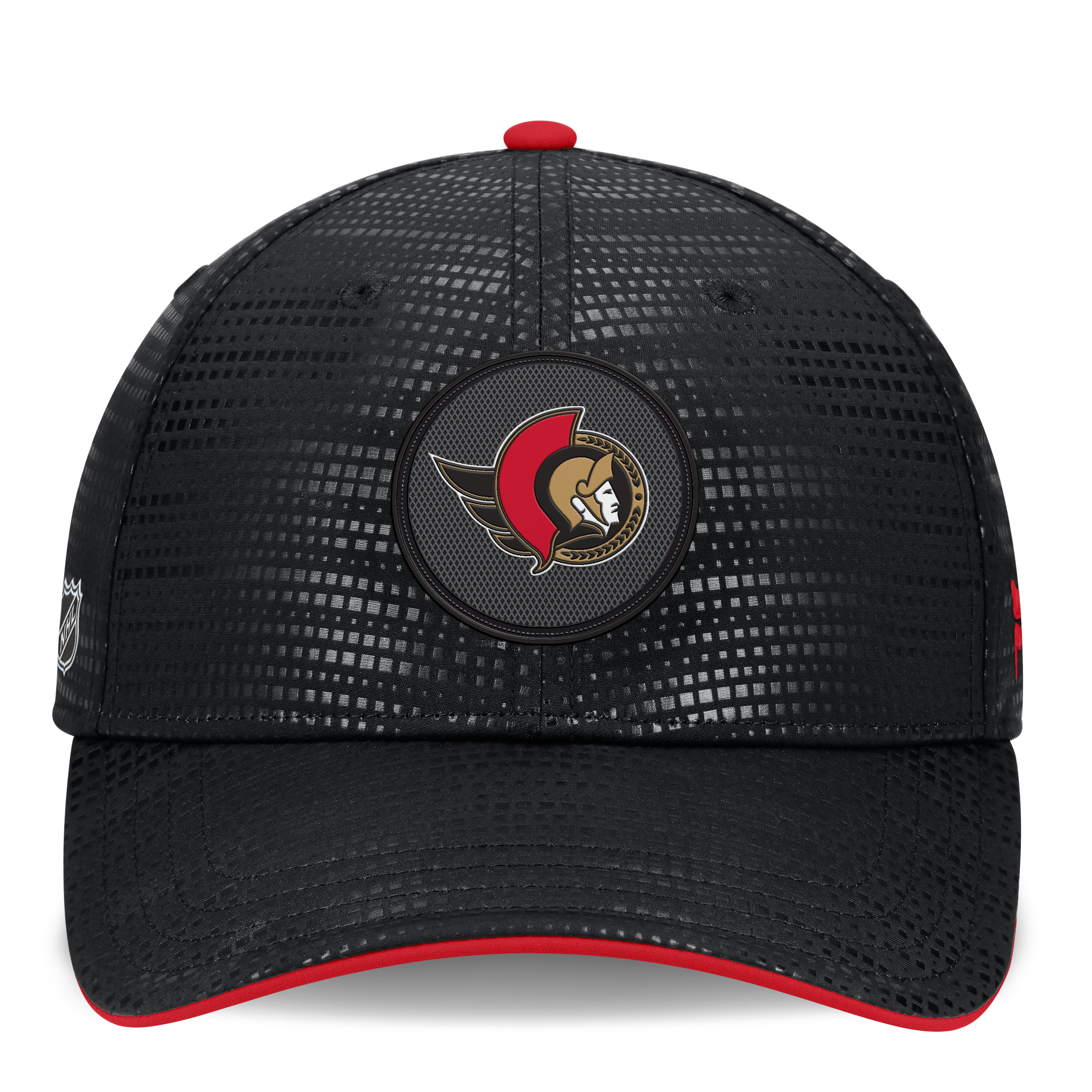 Men's Fanatics Black Ottawa Senators Authentic Pro Rink Stretch Fit Hat