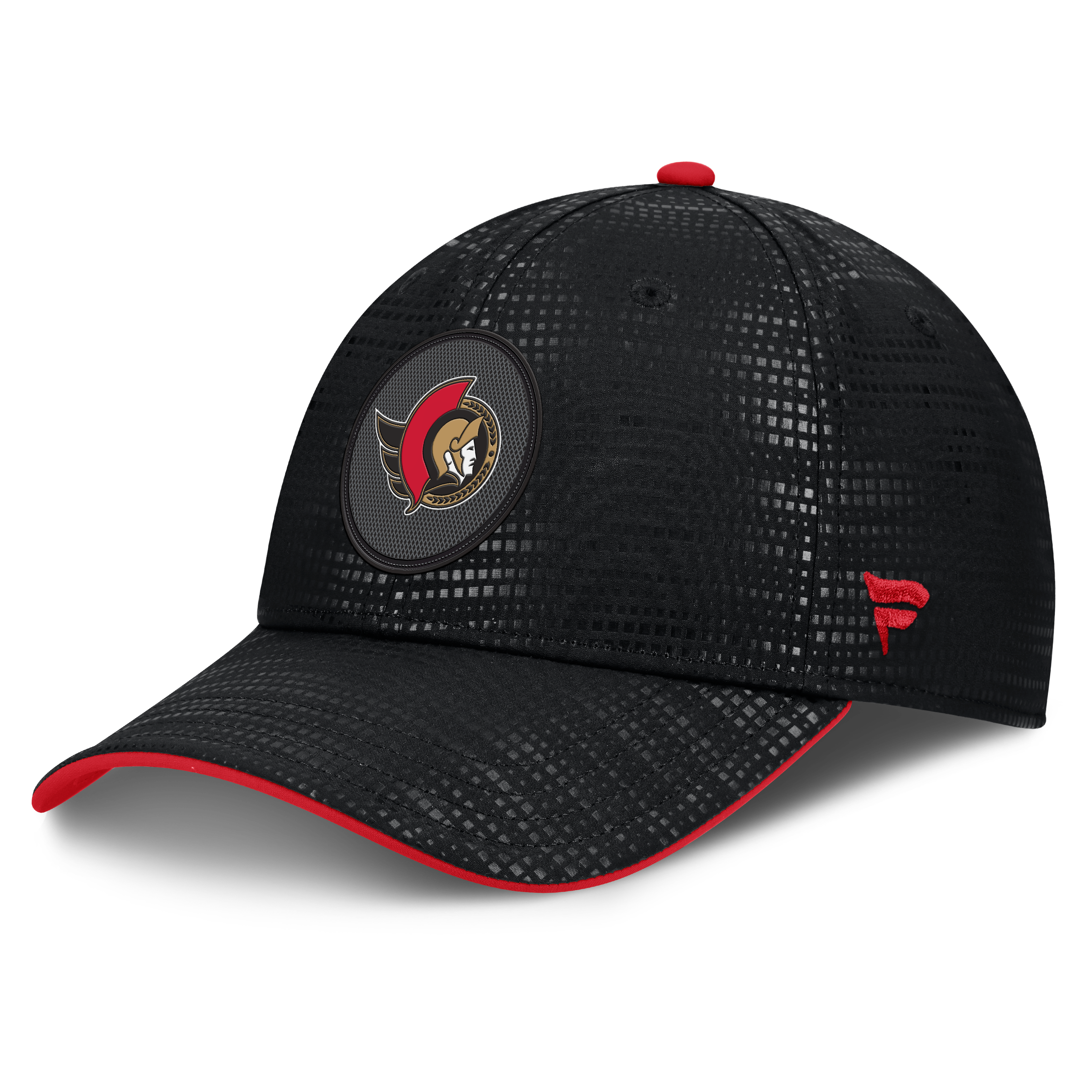 Men's Fanatics Black Ottawa Senators Authentic Pro Rink Stretch Fit Hat