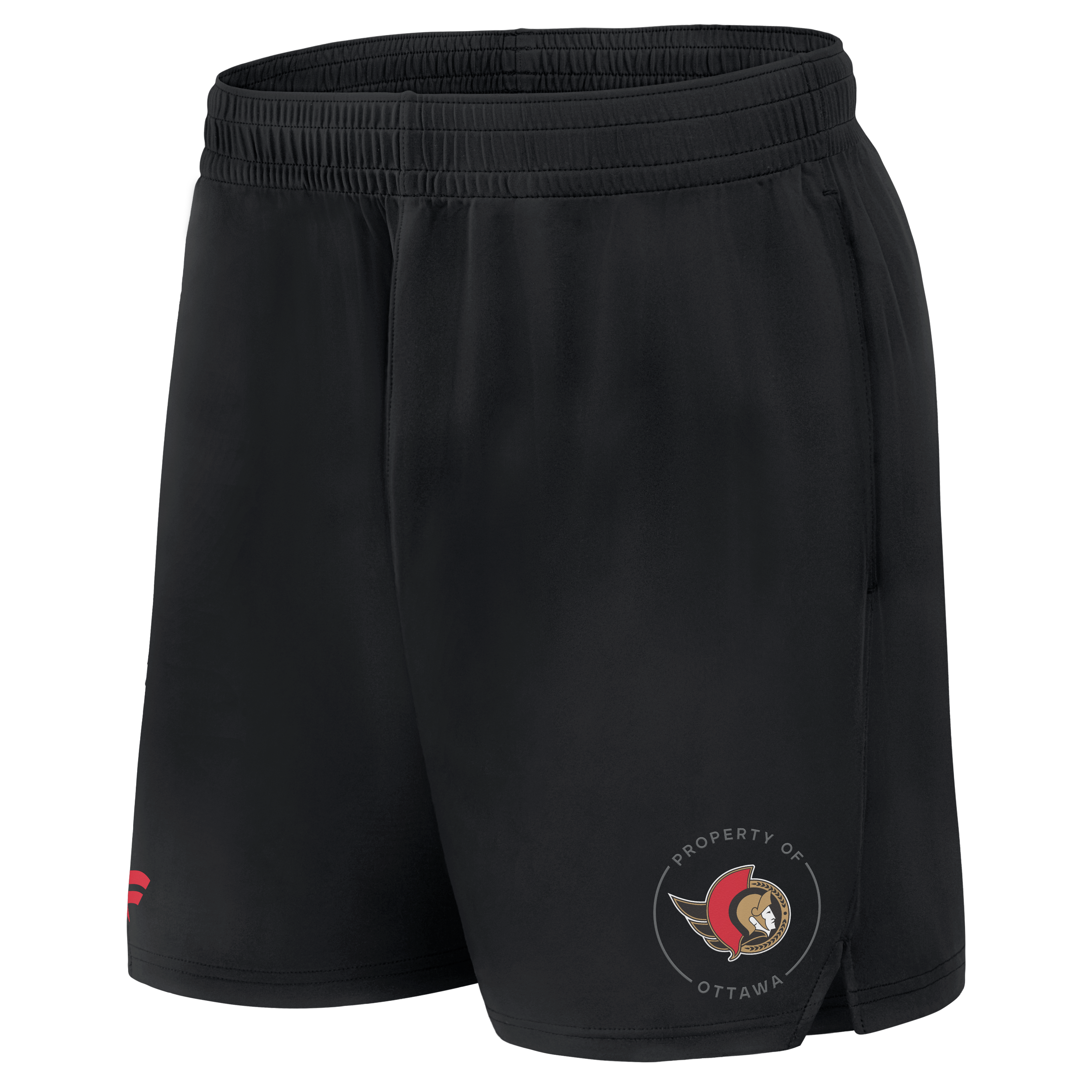 Men's Fanatics Black Ottawa Senators Authentic Pro Train Training Shorts