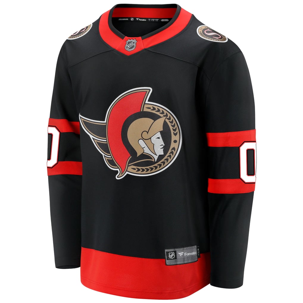 Men's Ottawa Senators Fanatics Black Home  Breakaway Custom Jersey