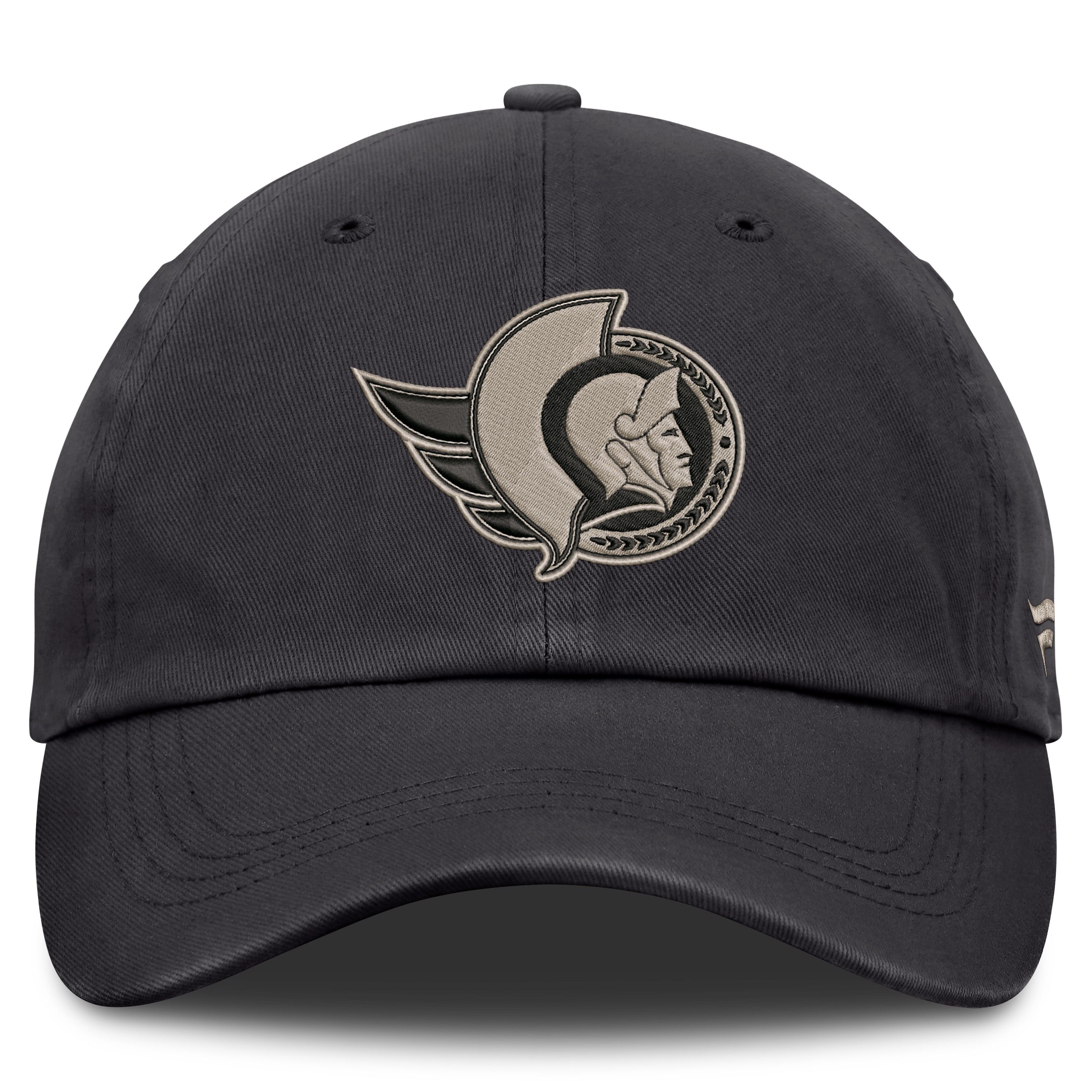 Men's Fanatics Charcoal Ottawa Senators Authentic Pro Road Soft Wash Unstructured Adjustable Hat