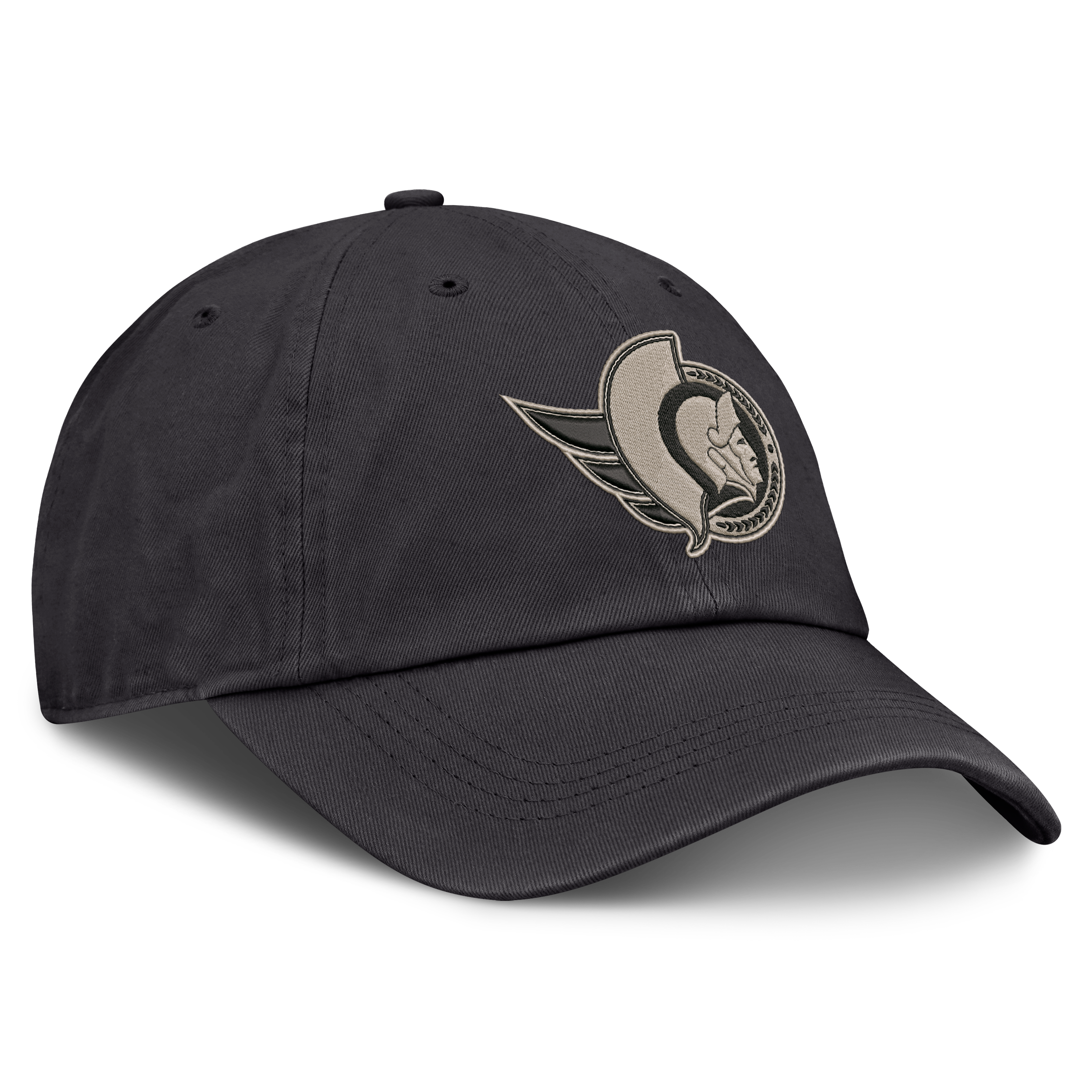 Men's Fanatics Charcoal Ottawa Senators Authentic Pro Road Soft Wash Unstructured Adjustable Hat