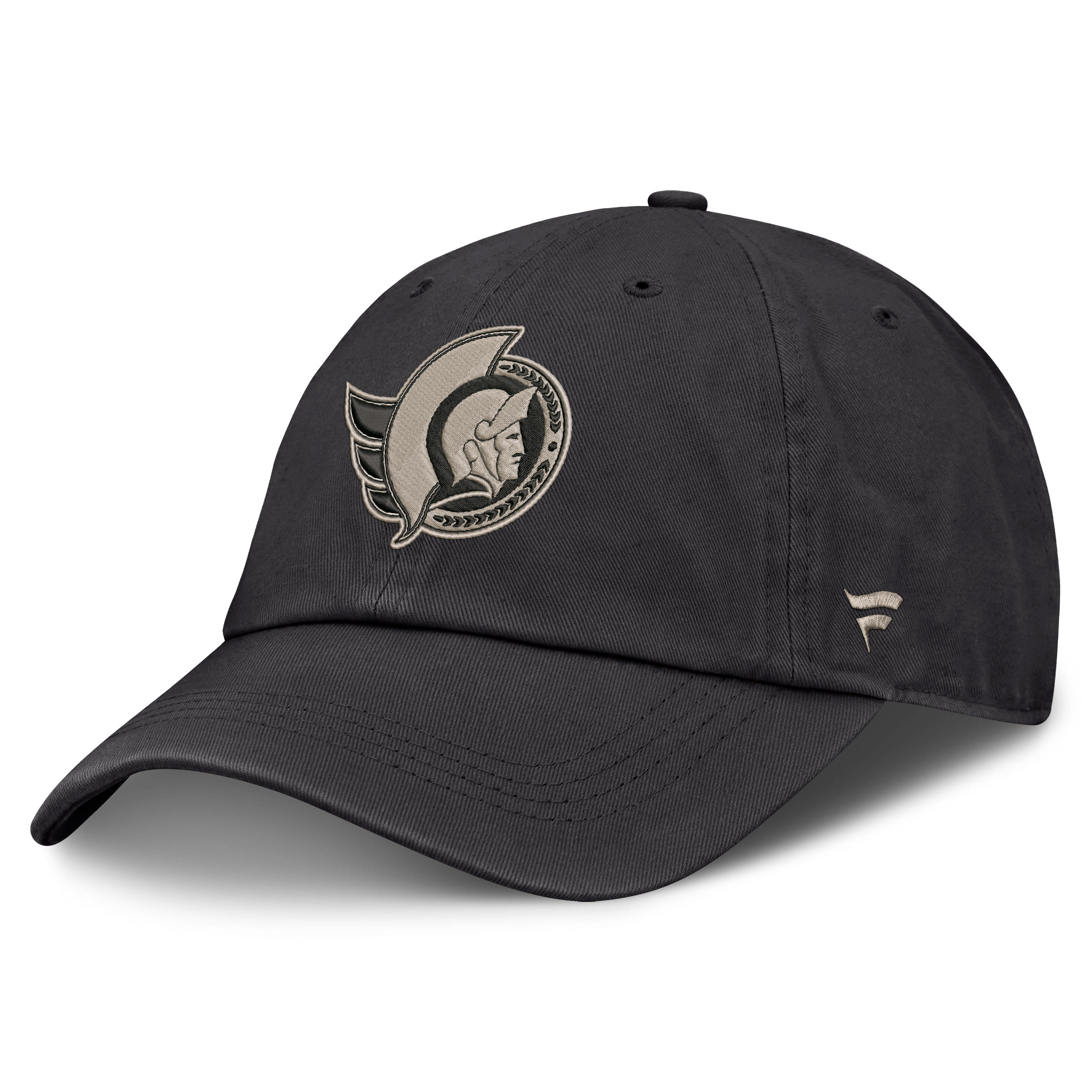 Men's Fanatics Charcoal Ottawa Senators Authentic Pro Road Soft Wash Unstructured Adjustable Hat