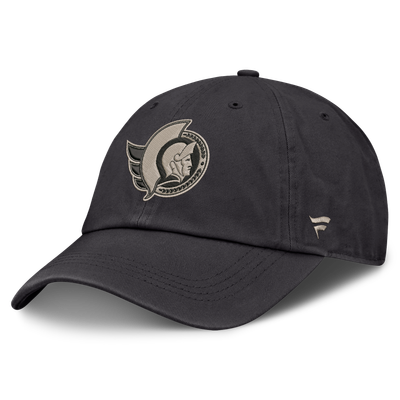 Ottawa Senators Fanatics Authentic Pro Road Soft Wash Unstructured Adjustable Hat - Charcoal