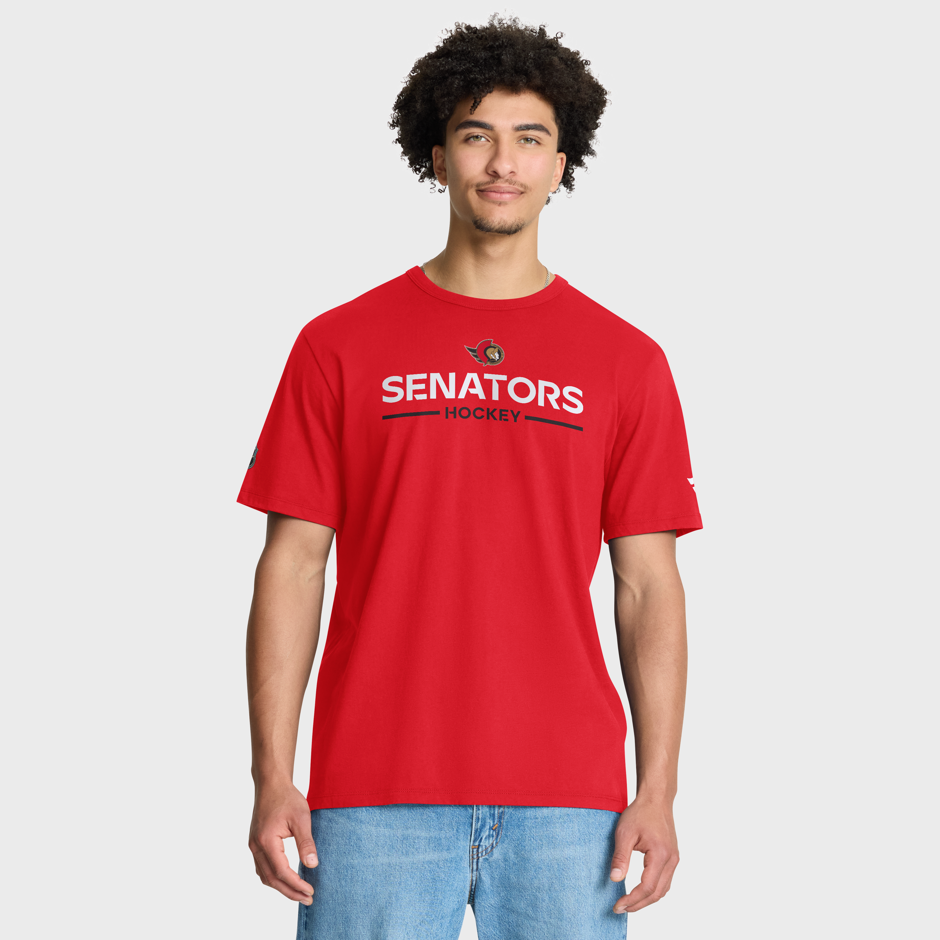 T-shirt authentique rouge Fanatics pour homme des Sénateurs d'Ottawa