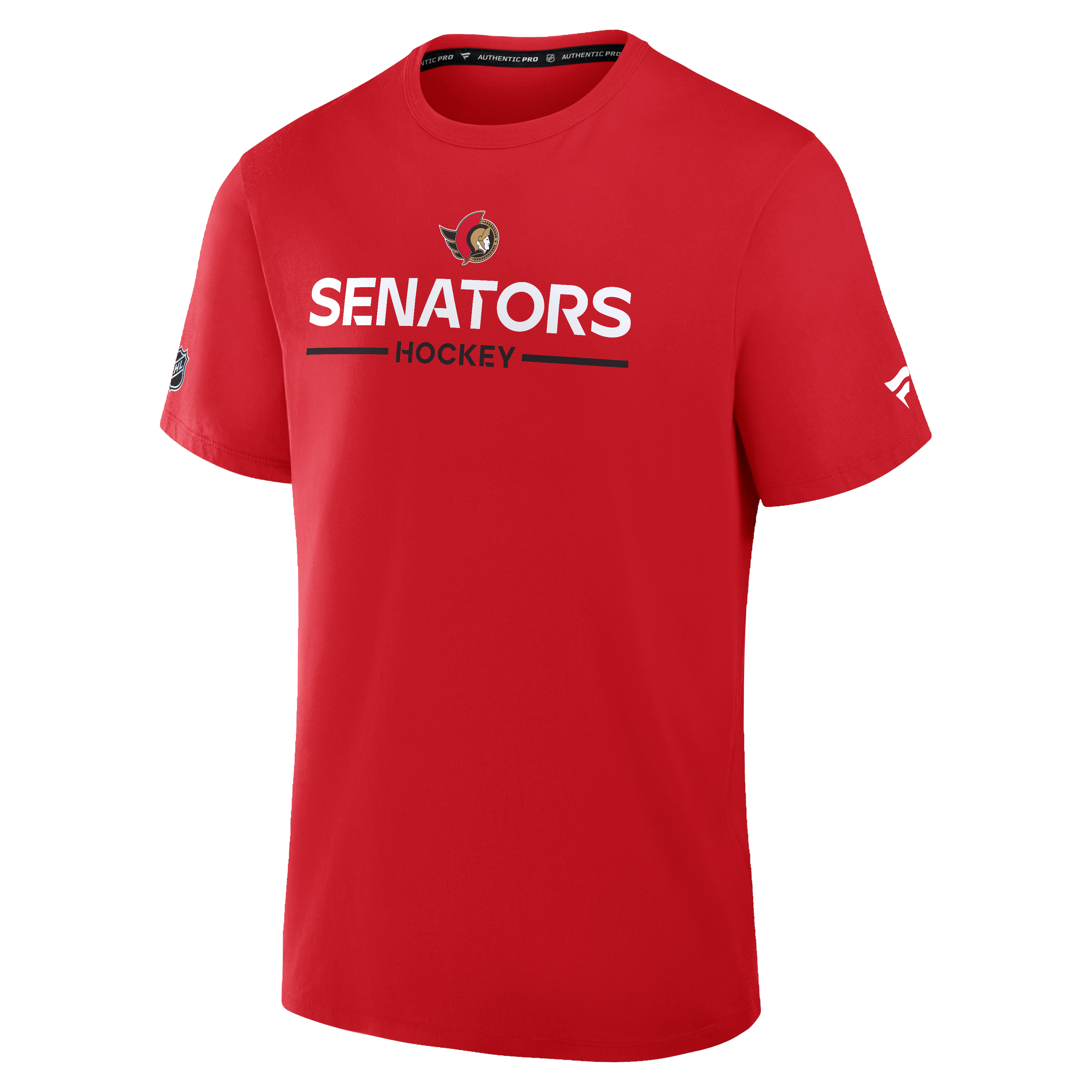 T-shirt authentique rouge Fanatics pour homme des Sénateurs d'Ottawa