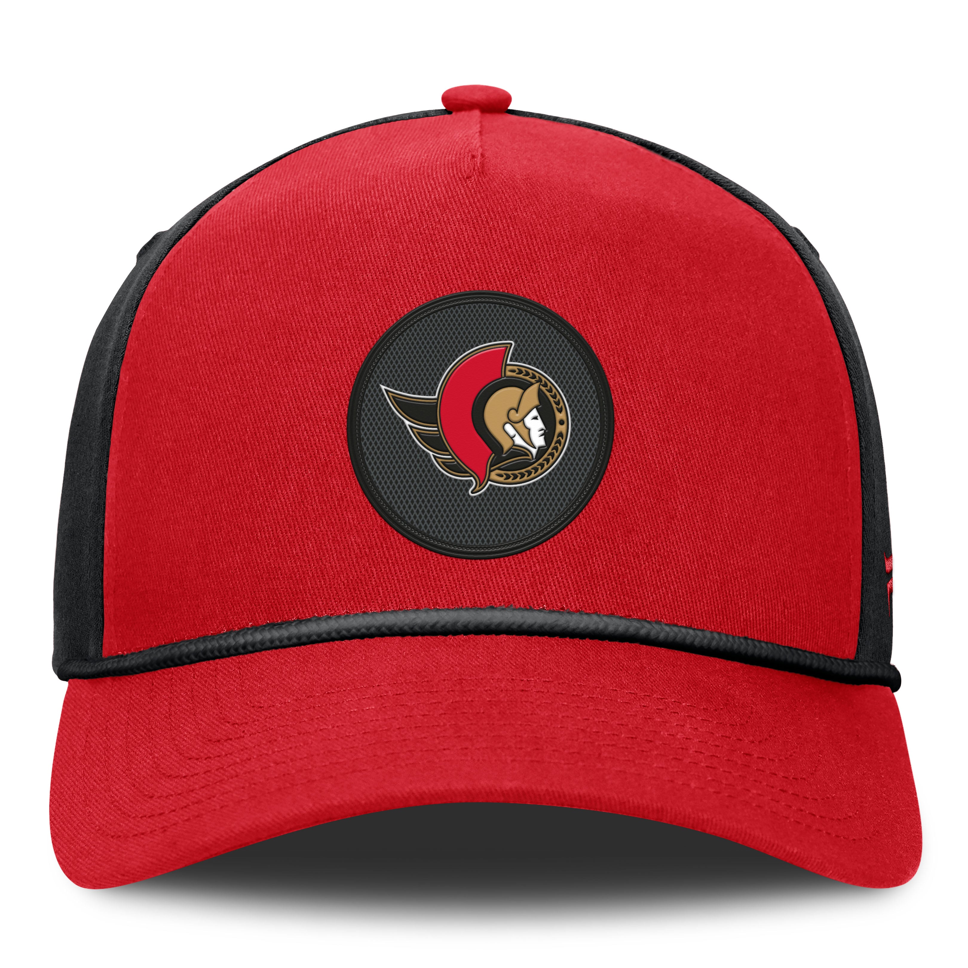 Men's Fanatics Red/Black Ottawa Senators Authentic Pro Rink A-Frame Adjustable Hat