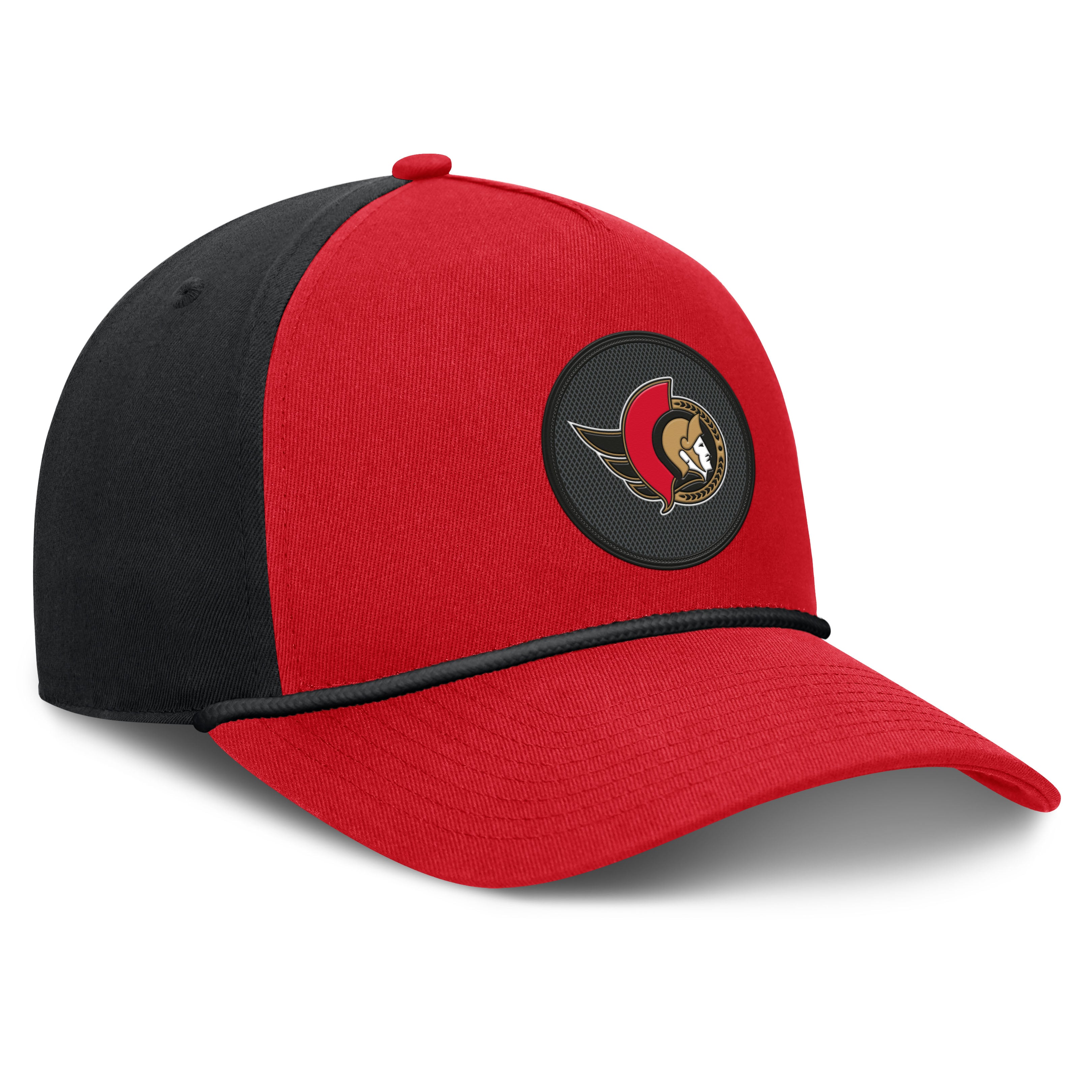 Men's Fanatics Red/Black Ottawa Senators Authentic Pro Rink A-Frame Adjustable Hat