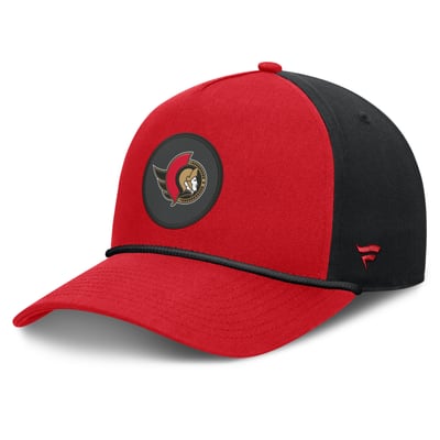 Ottawa Senators Fanatics Authentic Pro Rink A-Frame Adjustable Hat - Red/Black
