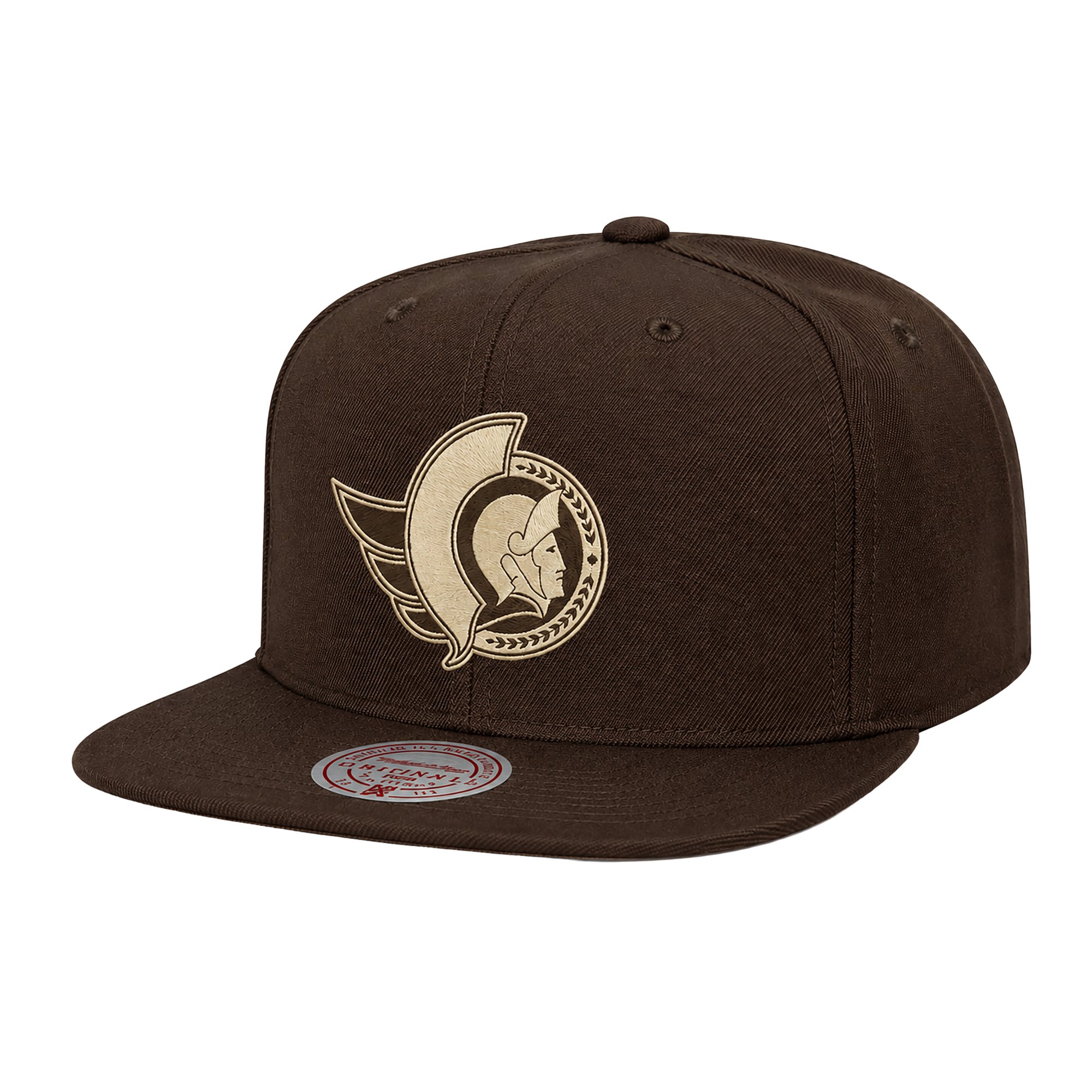 Men's Mitchell & Ness  Brown Ottawa Senators Fashion Basics Snapback Hat
