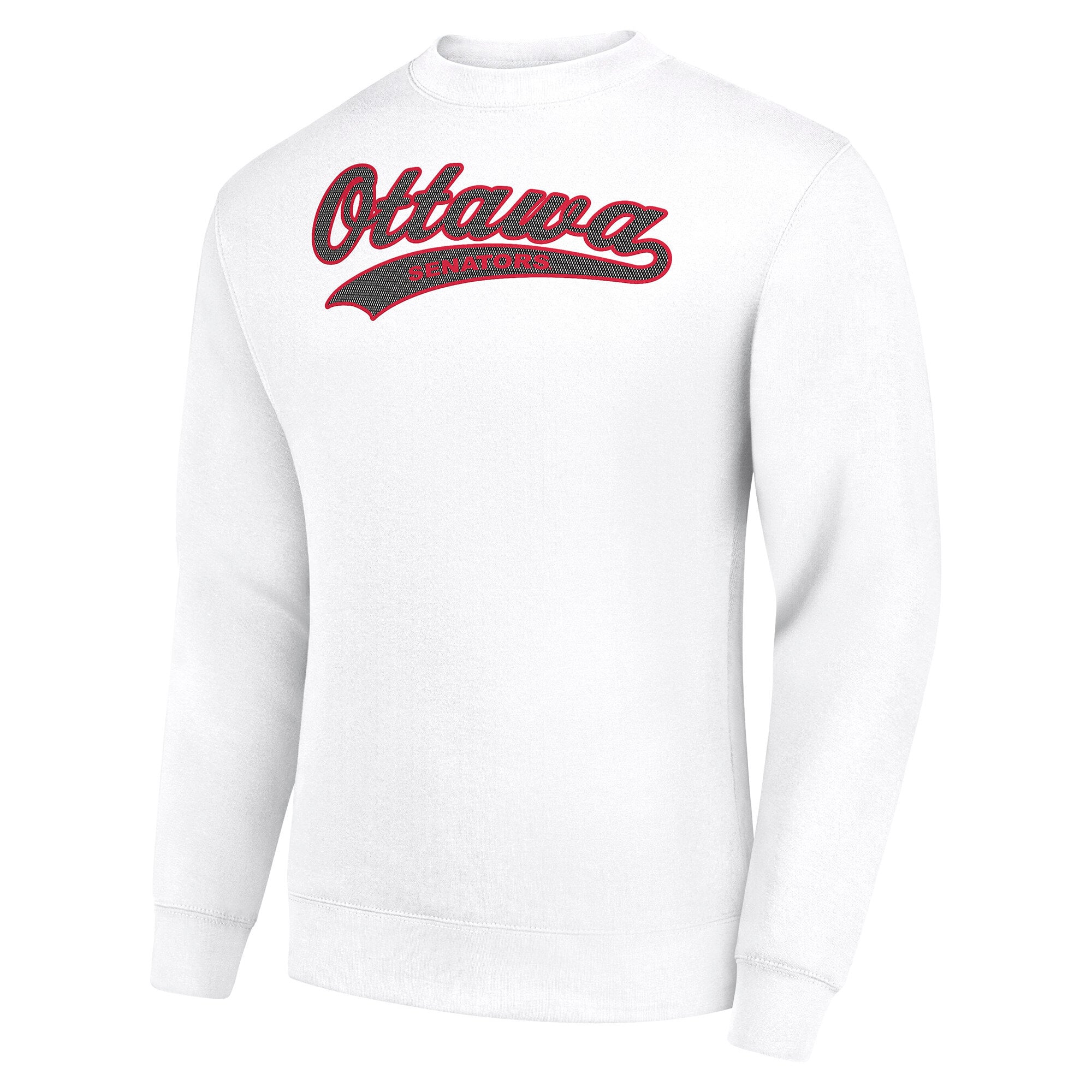 Men's Starter  White Ottawa Senators Tailsweep City Pullover Sweatshirt