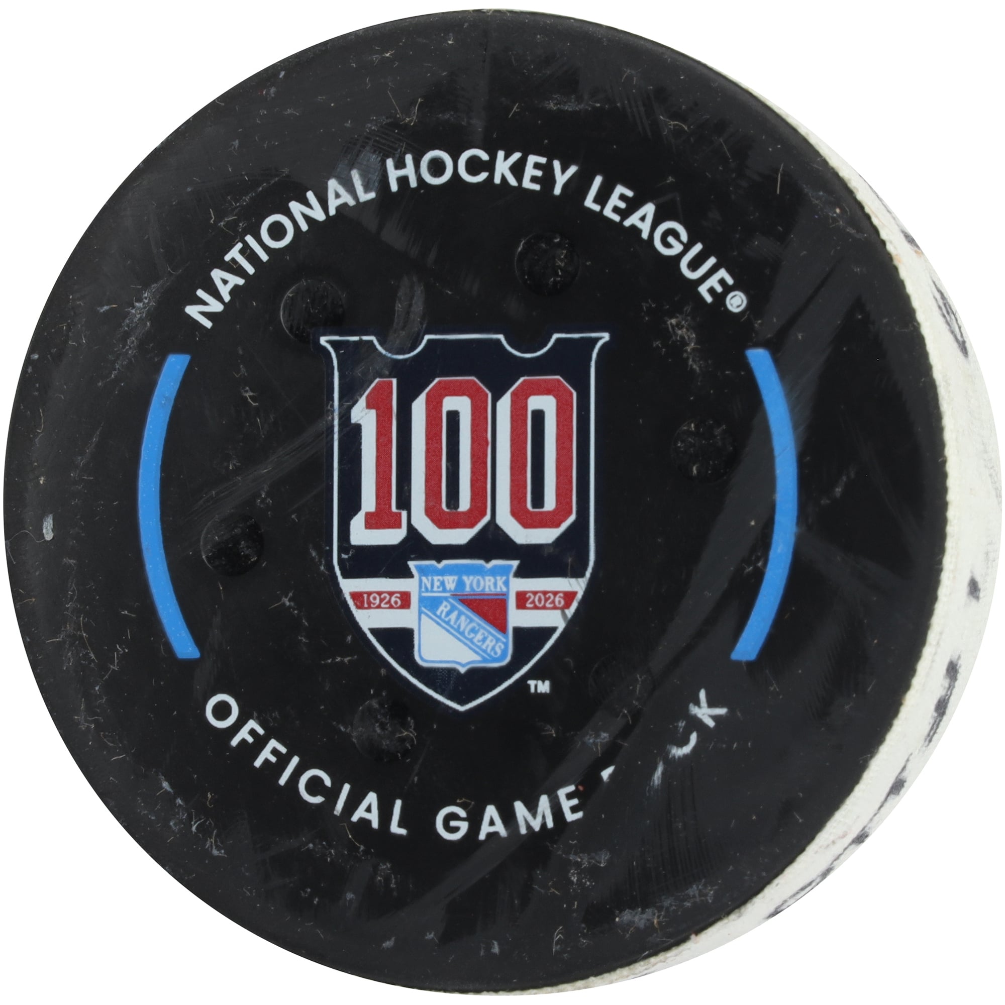 Shane Pinto Ottawa Senators Game-Used Goal Puck from March 23, 2026 vs. New York Rangers