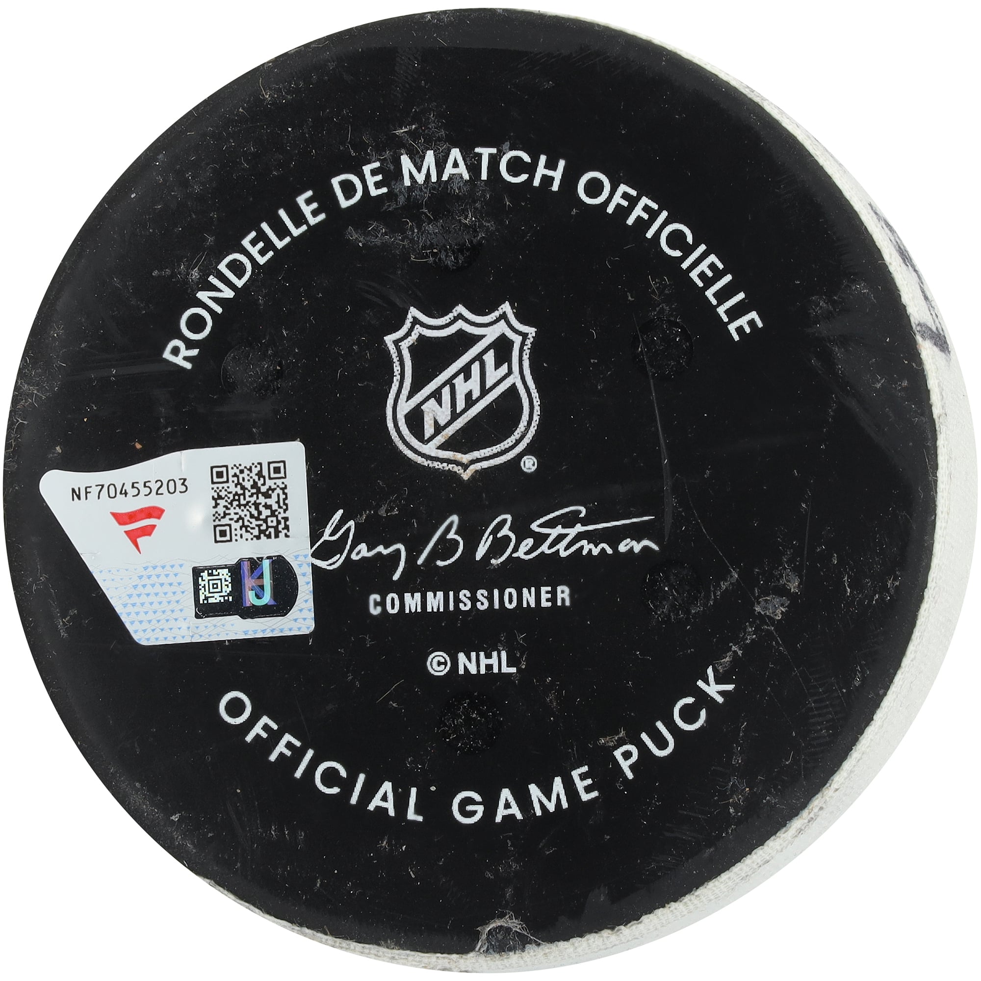 Warren Foegele Ottawa Senators Game-Used Goal Puck from March 23, 2026 vs. New York Rangers