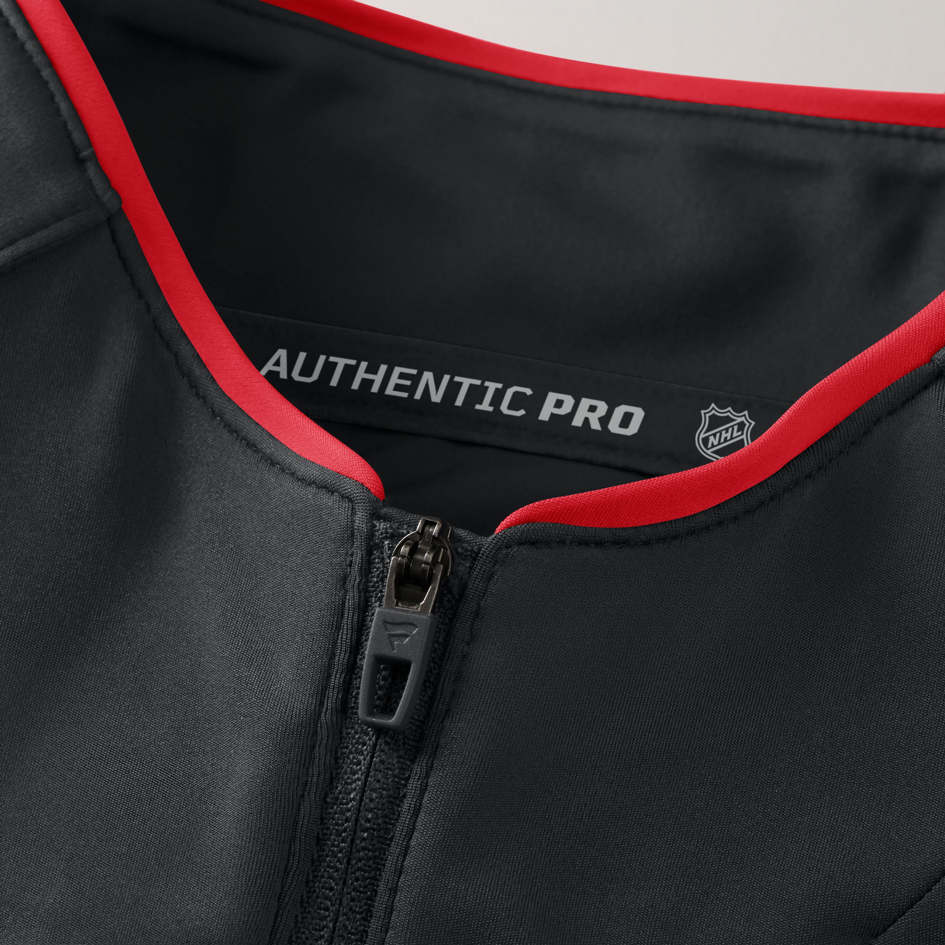 Women's Fanatics Black Ottawa Senators Authentic Pro Rink Lightweight Quarter-Zip Pullover