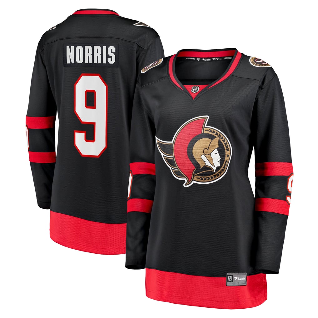 Fanatiques féminines de marque Josh Norris Black Ottawa Senators 2020/21 Home Breakaway - Maillot de joueur