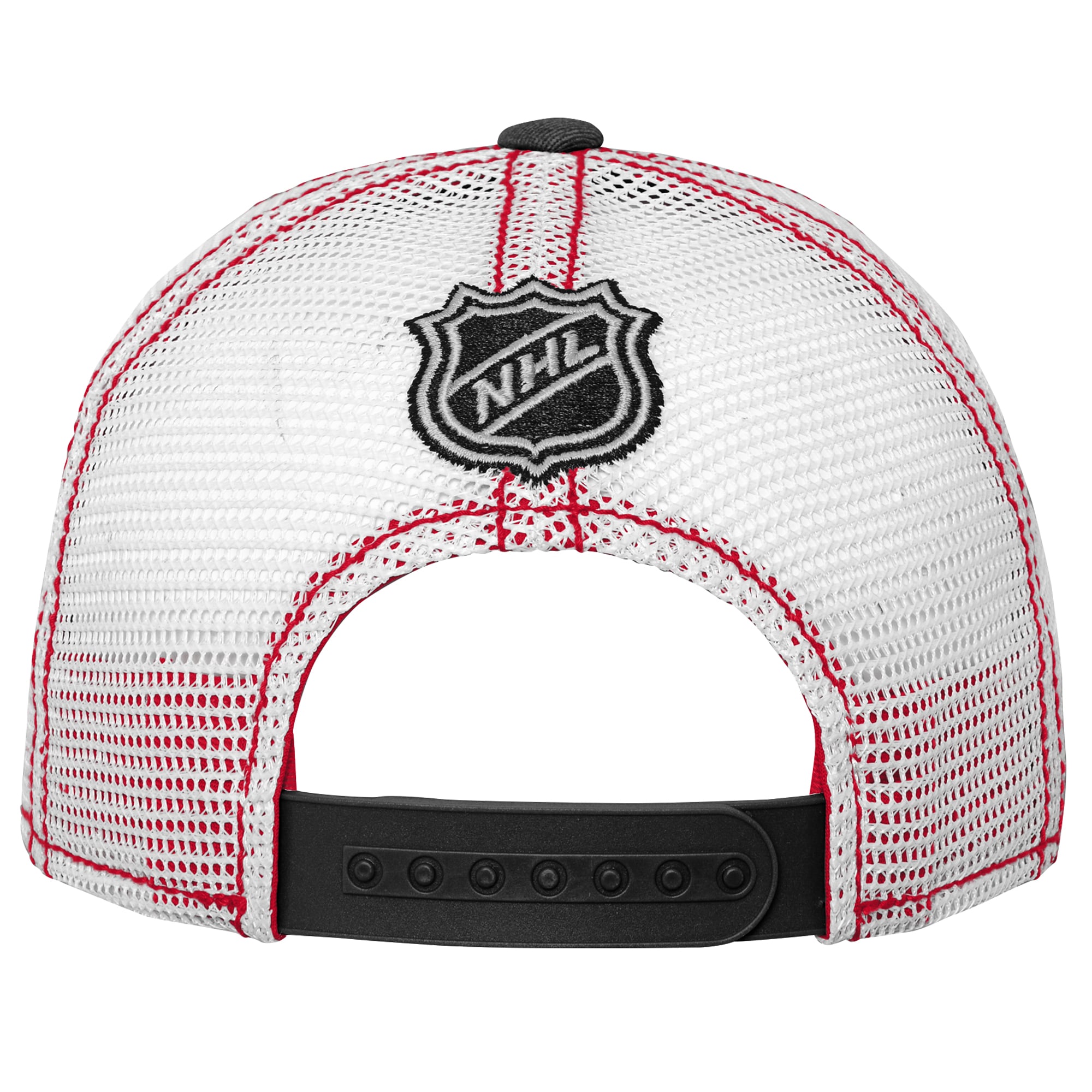 Casquette ajustable à dos en filet noir Outerstuff pour jeunes des Sénateurs d'Ottawa