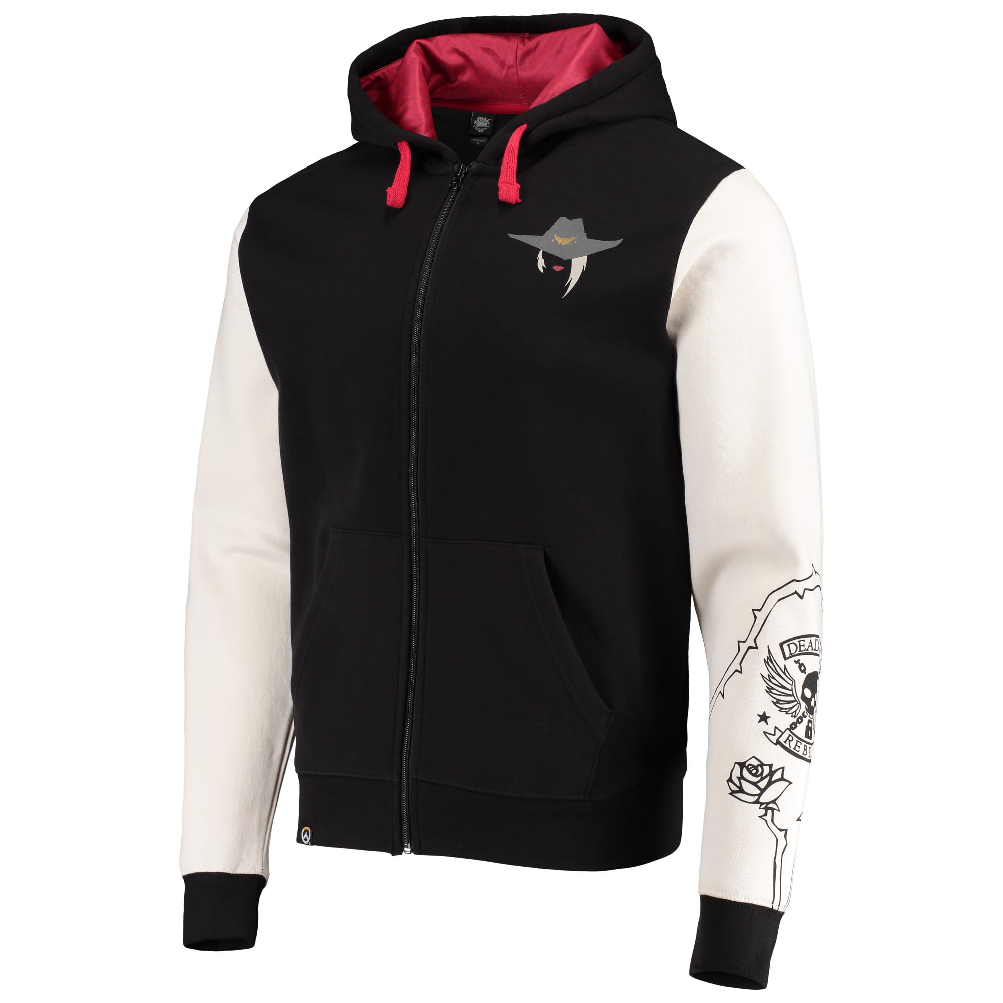 Ashe Overwatch J!NX Ultimate Full-Zip Hoodie Jacket - Black/White