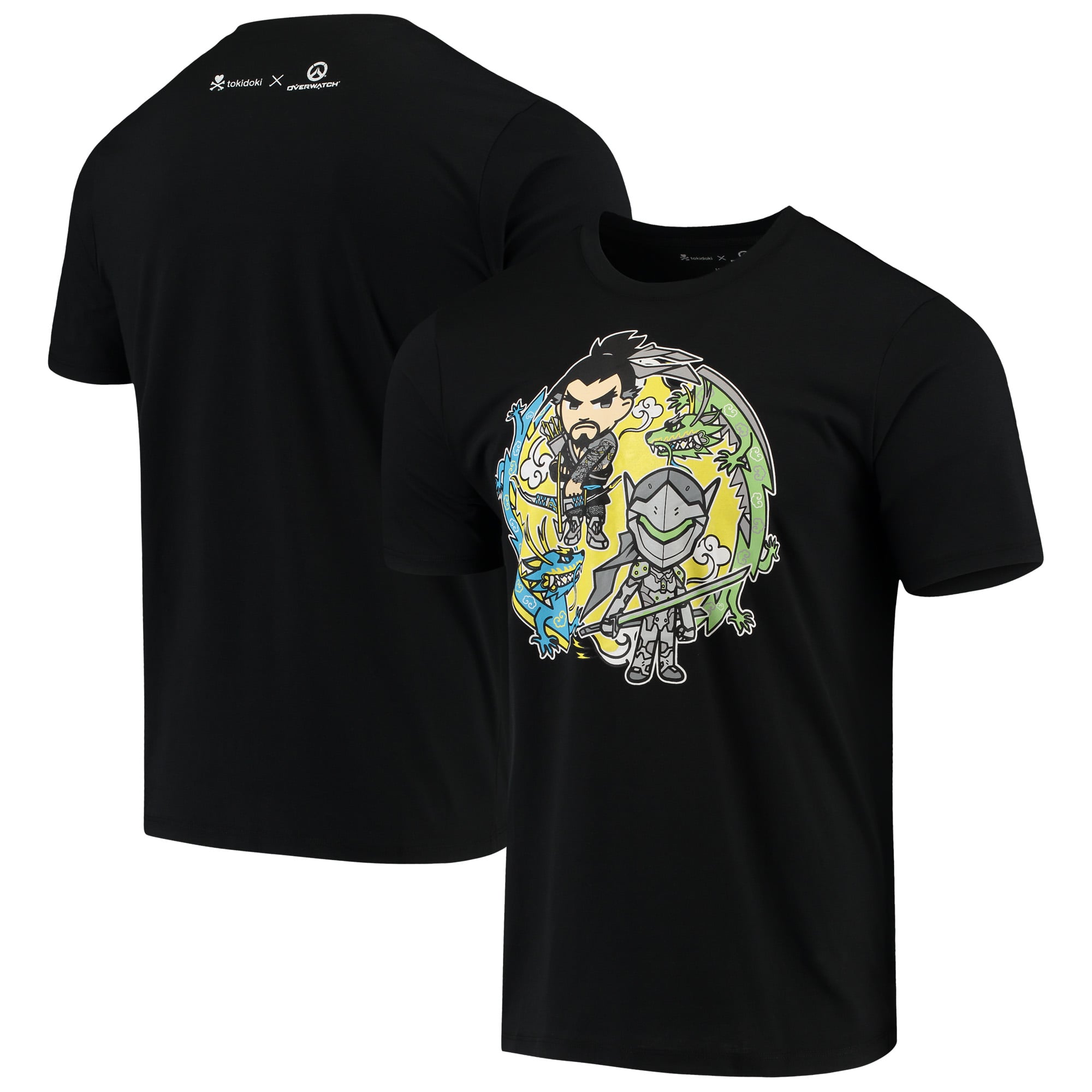 Genji & Hanzo tokidoki x Overwatch T-Shirt - Black
