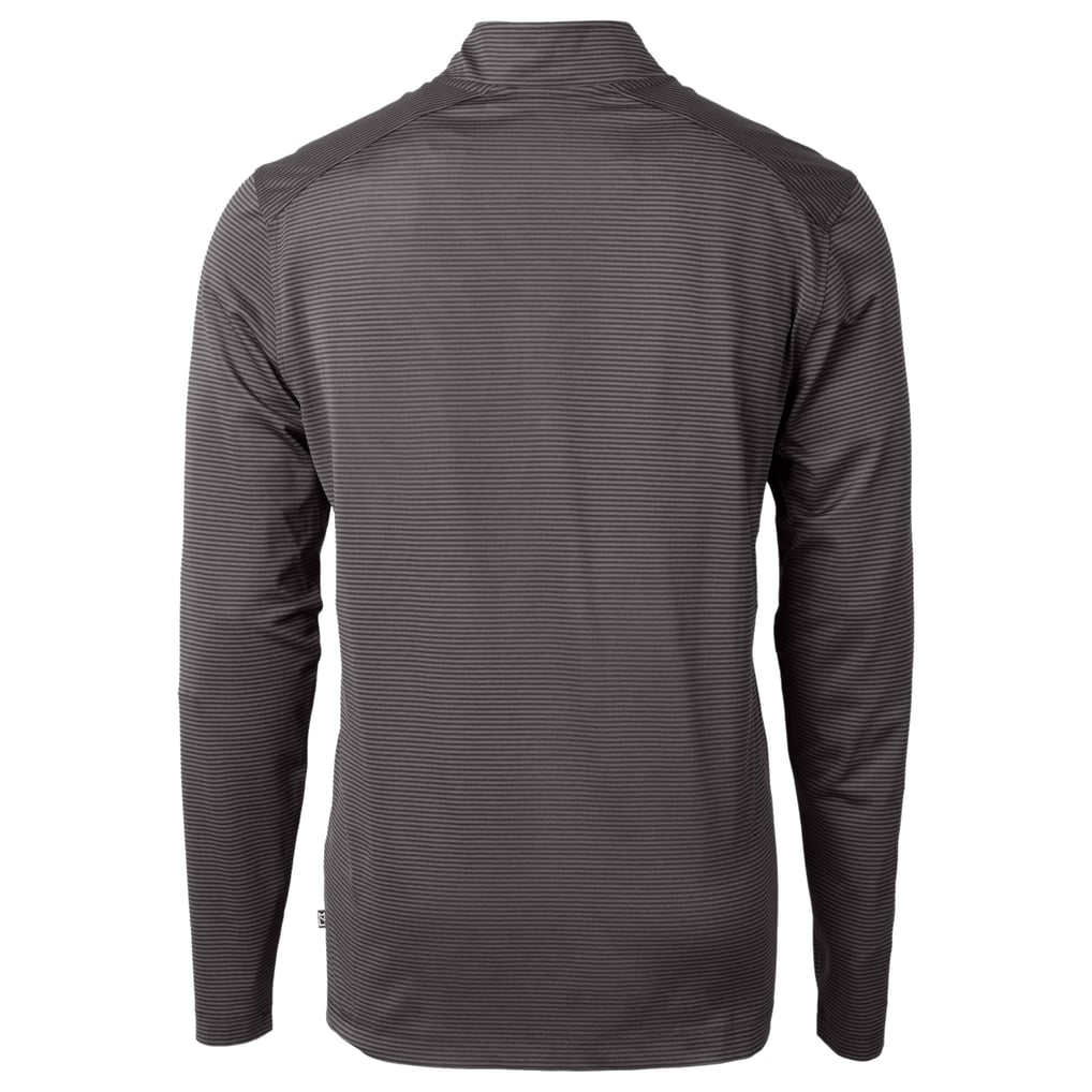  Pac-12 Gear Cutter & Buck Virtue Eco Pique Micro Stripe Recycled Polo - Black