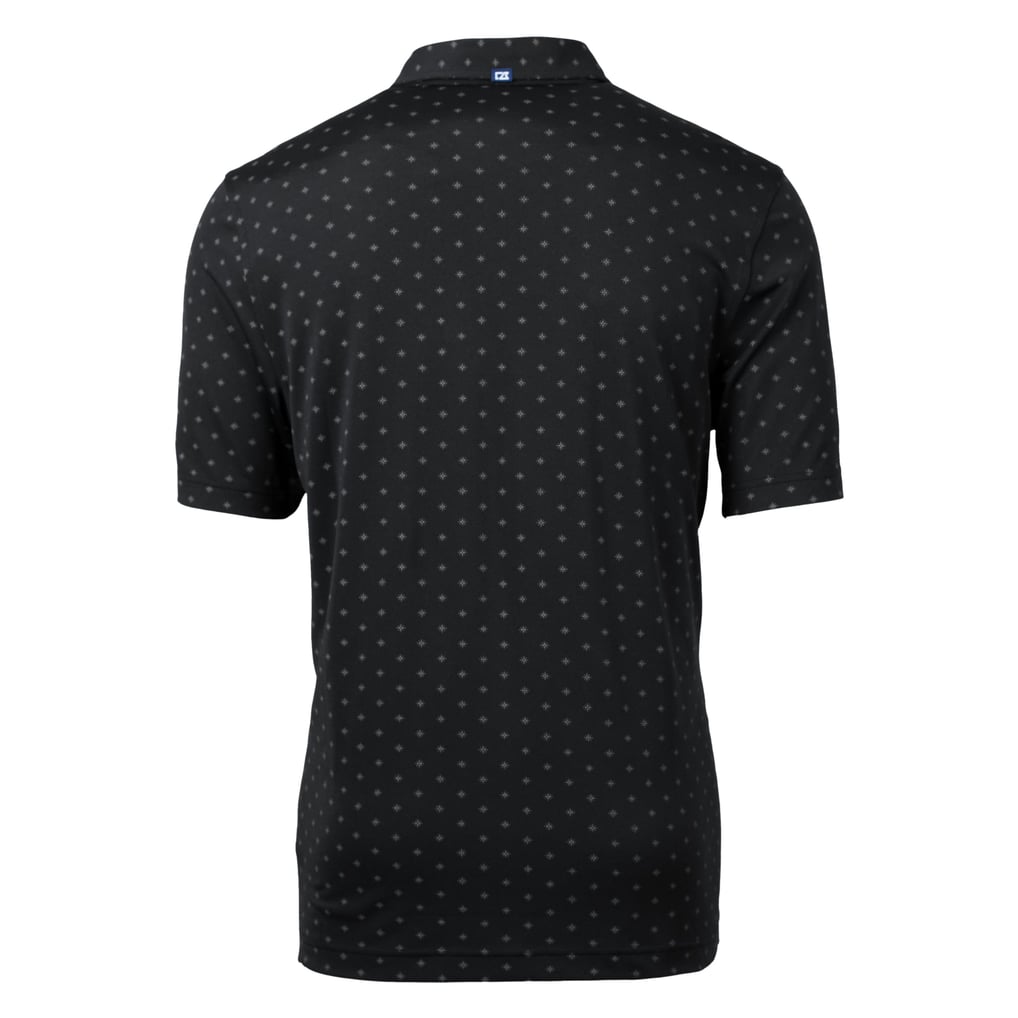  Pac-12 Gear Cutter & Buck Virtue Eco Pique Tile Print Recycled Polo - Black