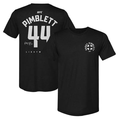 Paddy Pimblett 500 Level England Country Flag Tri-Blend T-Shirt - Black