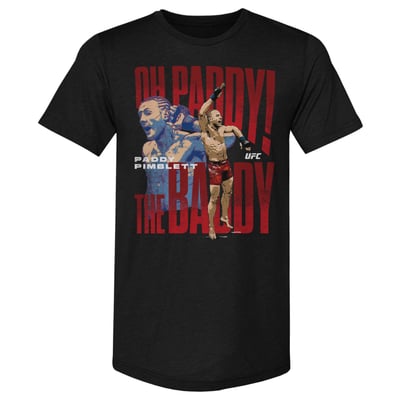 Paddy Pimblett 500 Level Oh Paddy The Baddy Premium Tri-Blend T-Shirt - Black