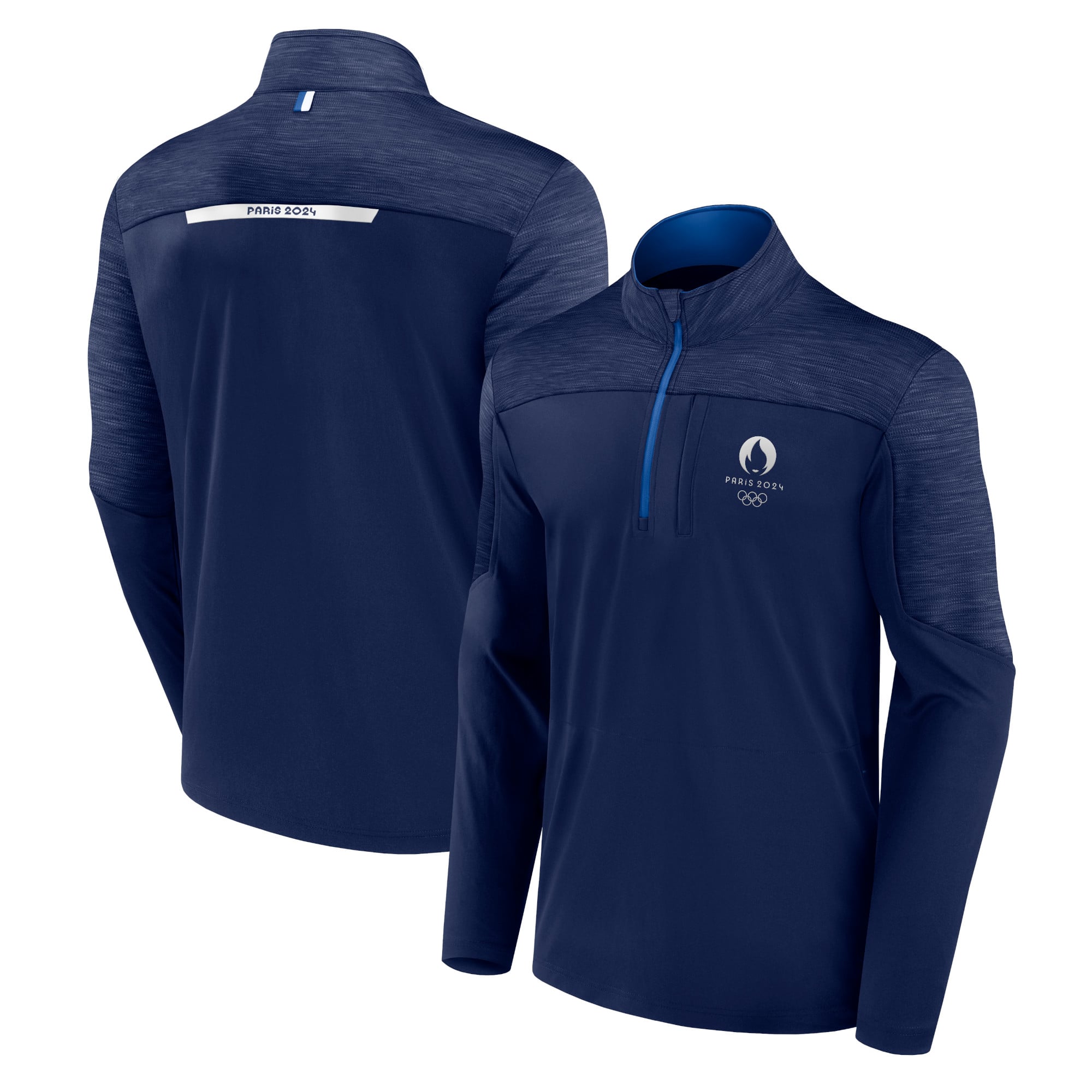 Midlayer Top Paris 2024 Olympics 1/4 Zip Mid Layer Top - Navy