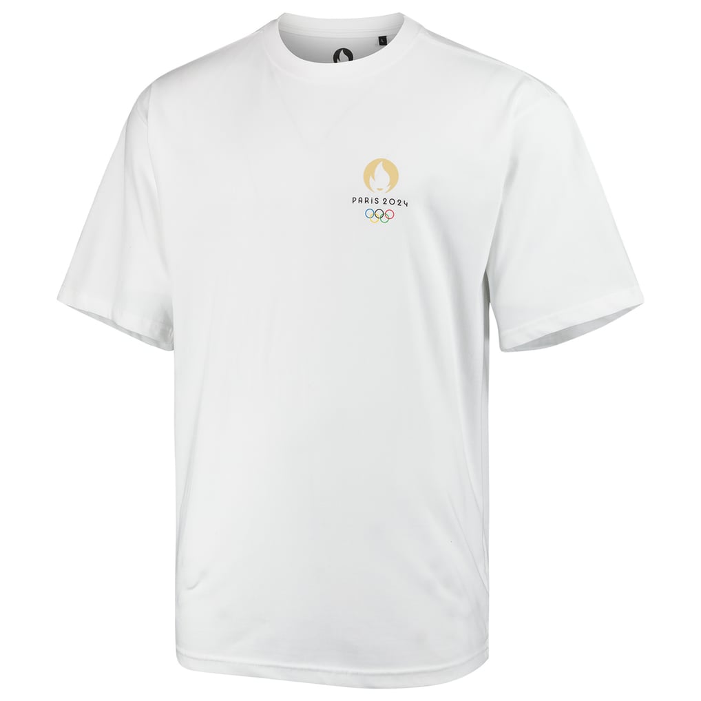 T-Shirt Officiel Jeux Olympiques Paris 2024 - Blanc - Taille L - Le Coq Sportif - Neuf étiqueté