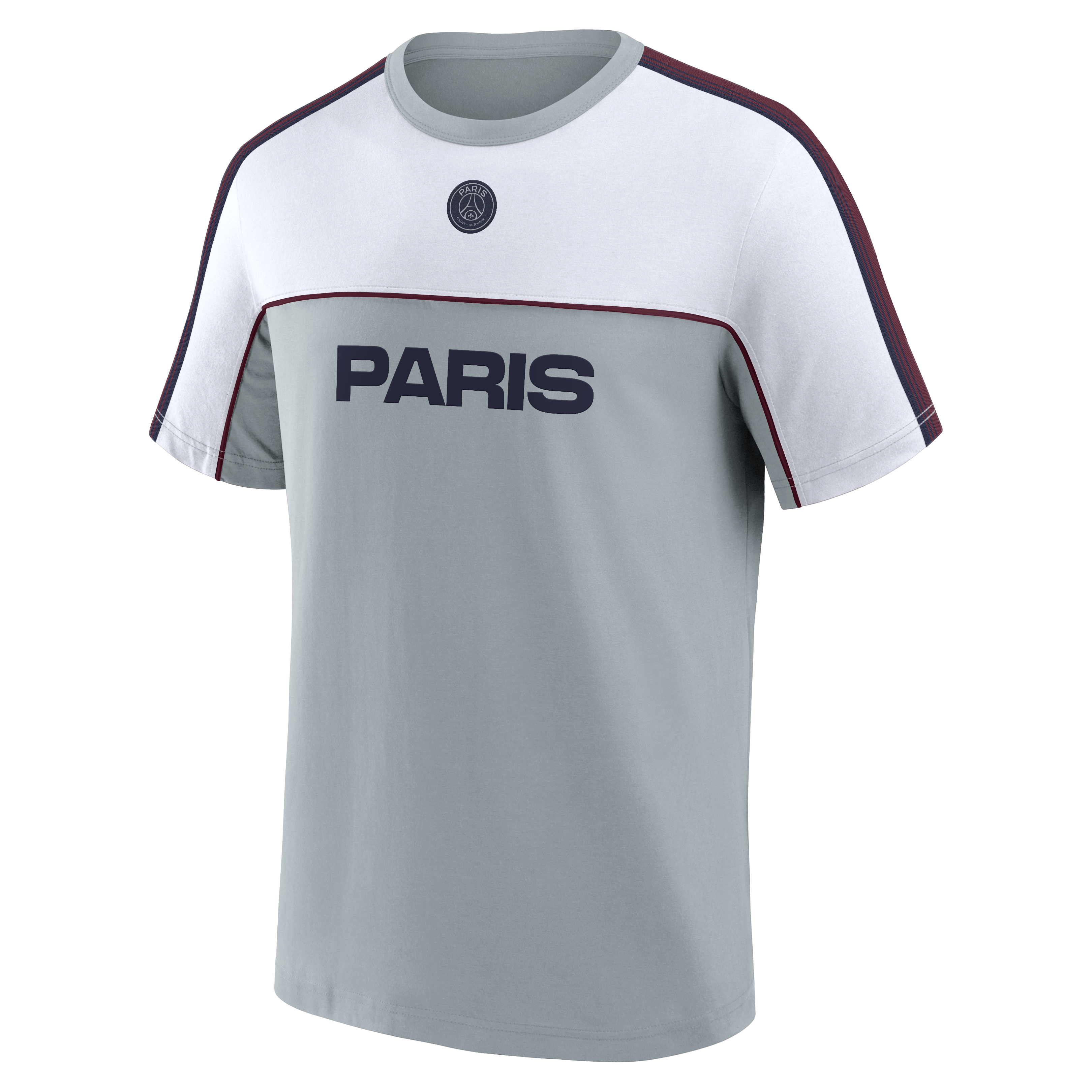 Men's Fanatics Gray Paris Saint-Germain Retro Suede Lockup T-Shirt