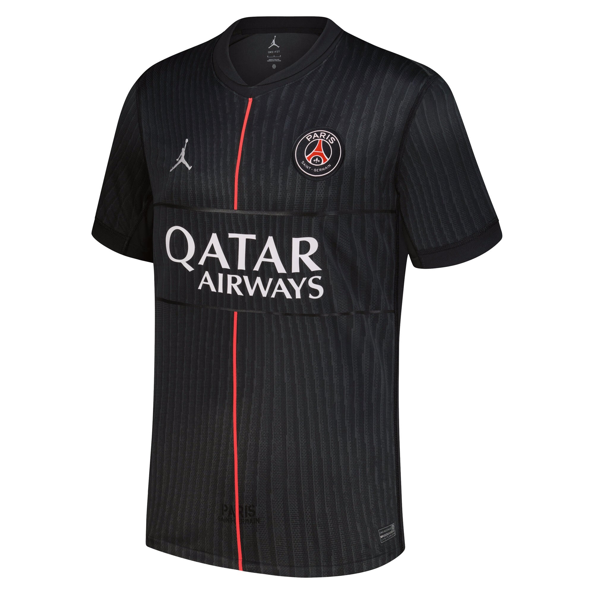 Men's Jordan Brand Black Paris Saint-Germain 2025/26 Fourth Replica Jersey