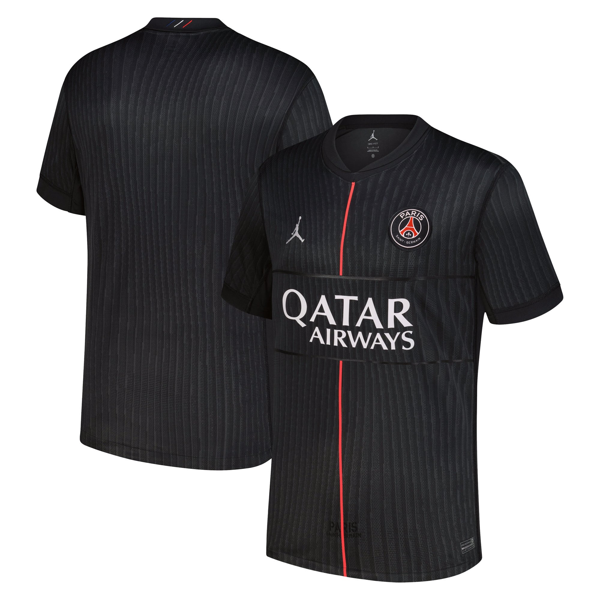 Men's Jordan Brand Black Paris Saint-Germain 2025/26 Fourth Replica Jersey