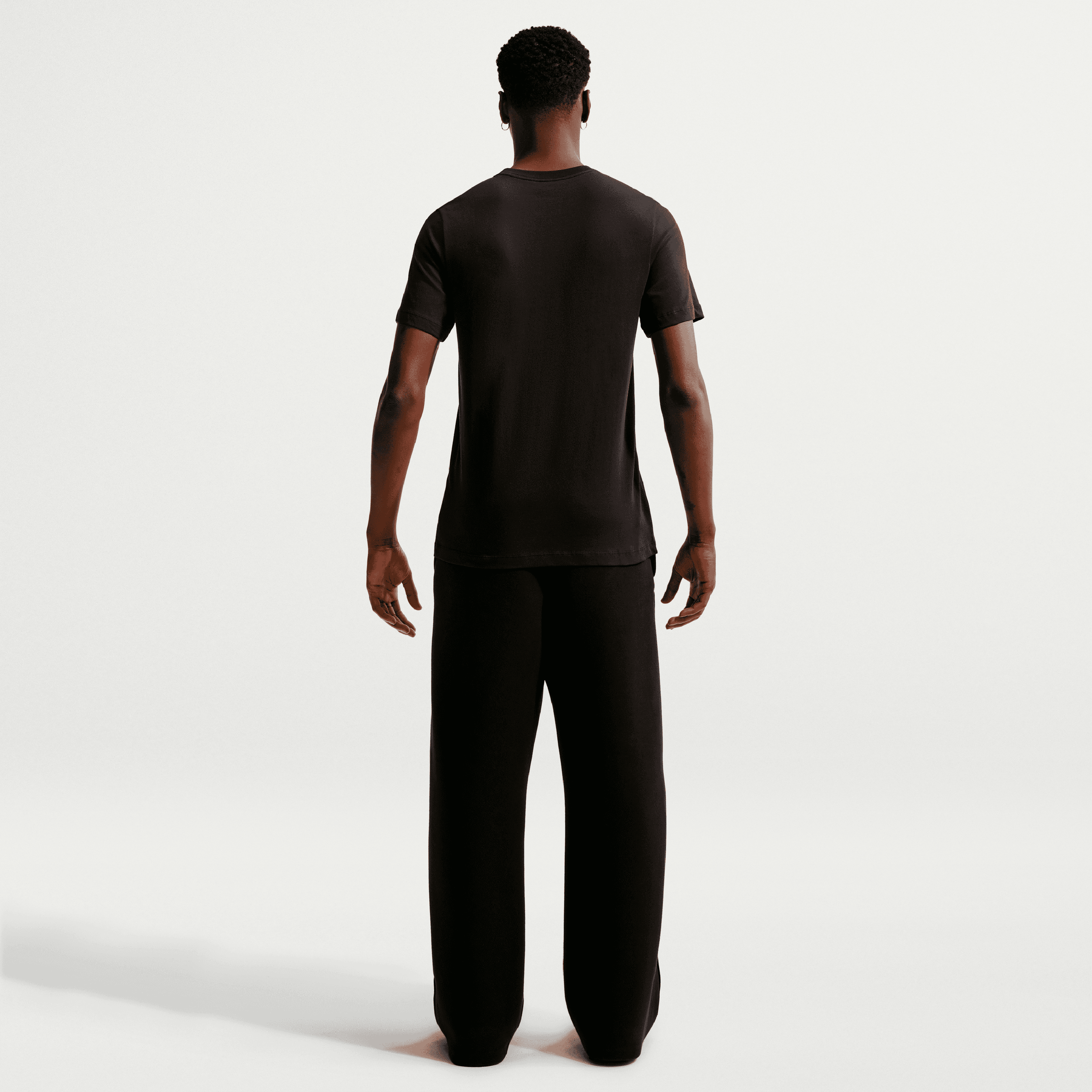 T-shirt Nike noir pour homme avec écusson du Paris Saint-Germain