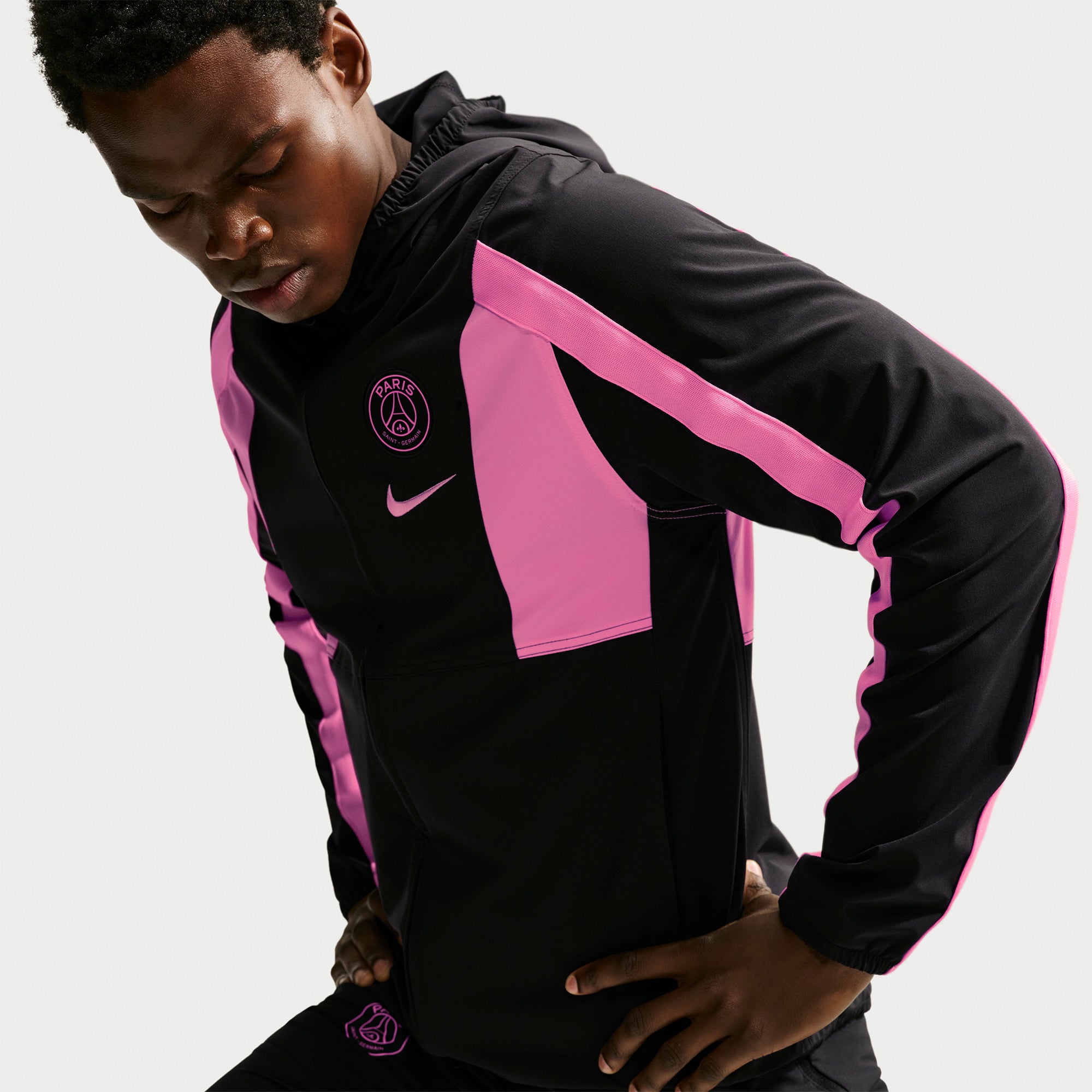 Veste zippée intégrale Nike Paris Saint-Germain Energy Dri-FIT noire pour homme