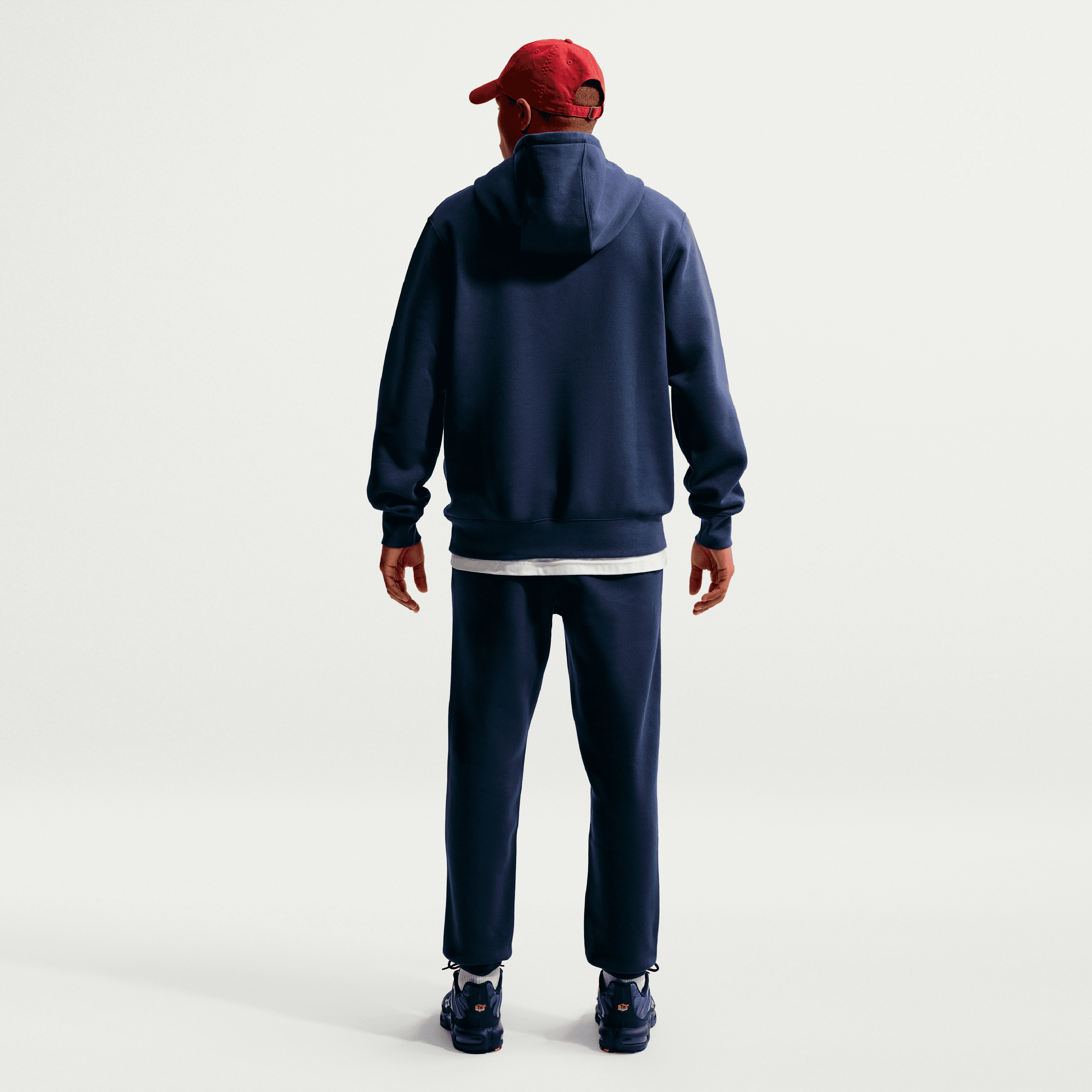 Sweat à capuche polaire Nike bleu pour homme avec l'écusson du Paris Saint-Germain
