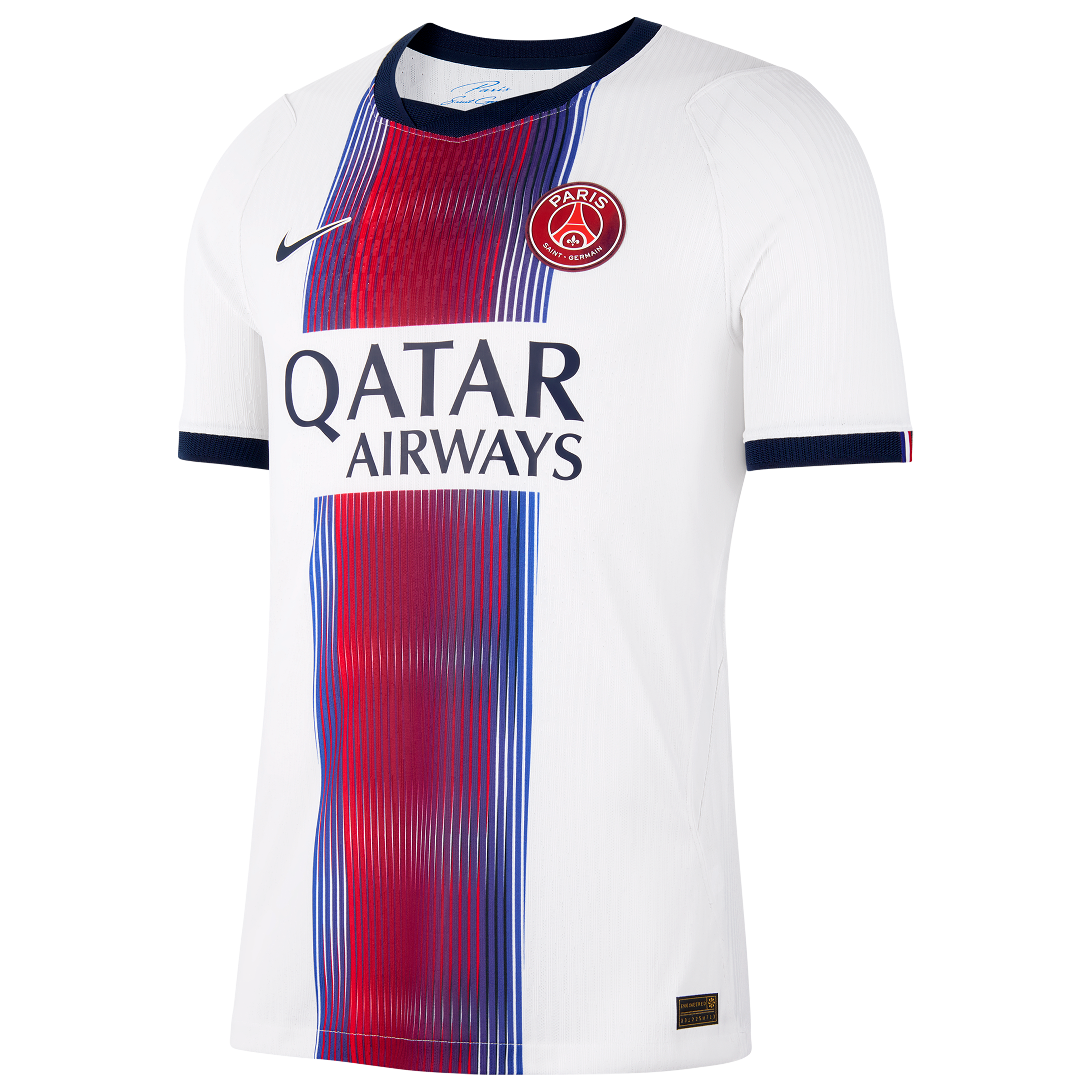 Men's Nike Khvicha Kvaratskhelia White Paris Saint-Germain 2026/27 Away Match Authentic Jersey