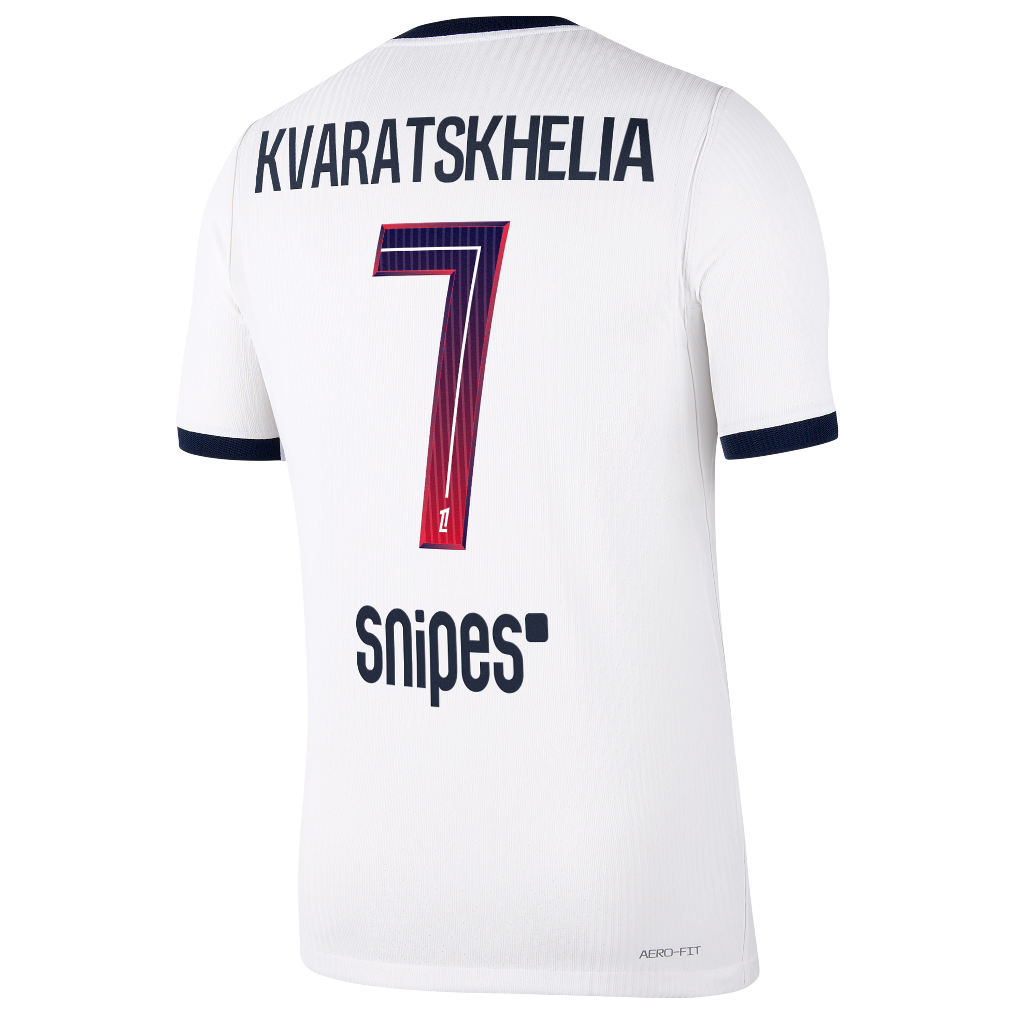Men's Nike Khvicha Kvaratskhelia White Paris Saint-Germain 2026/27 Away Match Authentic Jersey