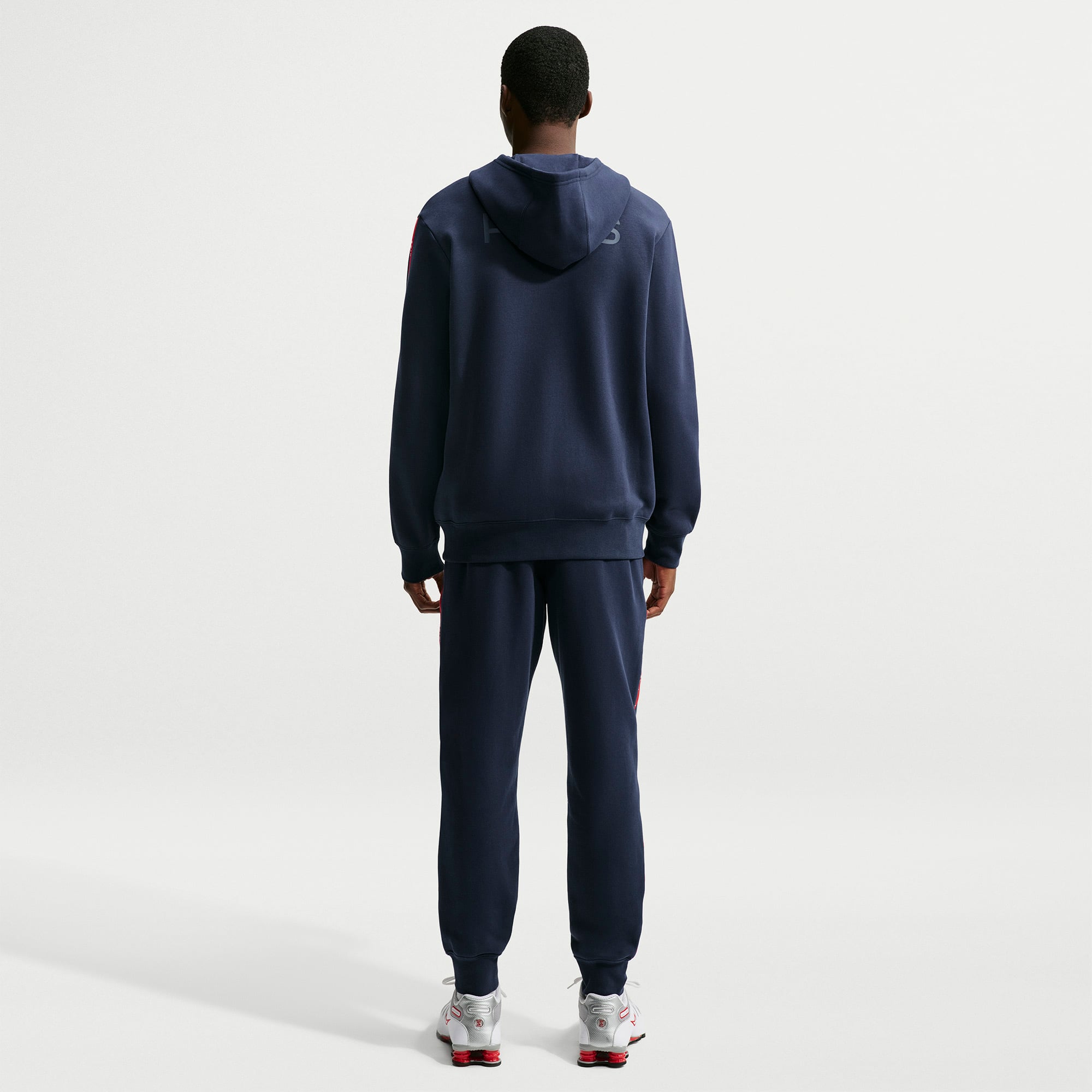 Sweat à capuche zippé raglan Nike Paris Saint-Germain Club bleu marine pour homme