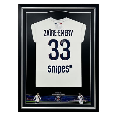 Paris Saint-Germain 25/26 Away Signed Shirt - Warren Zaire-Emery