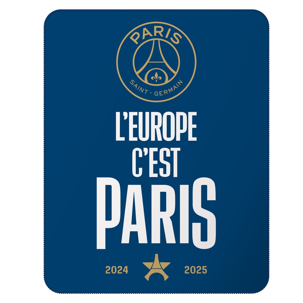 Paris Saint-Germain Champions Fleece Blanket - 100 x 140