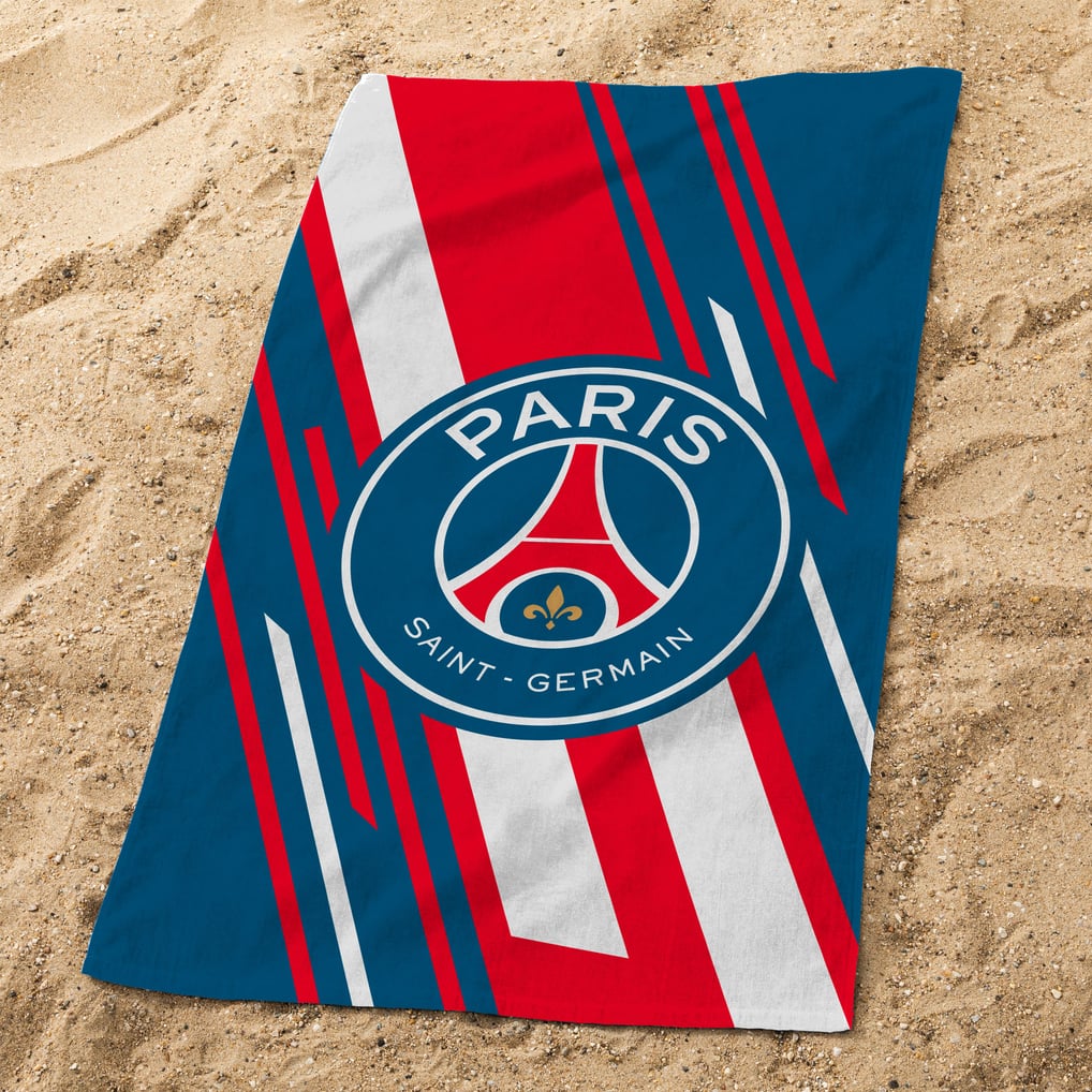 Paris Saint-Germain Diagonale Beach Towel - 75 x 150