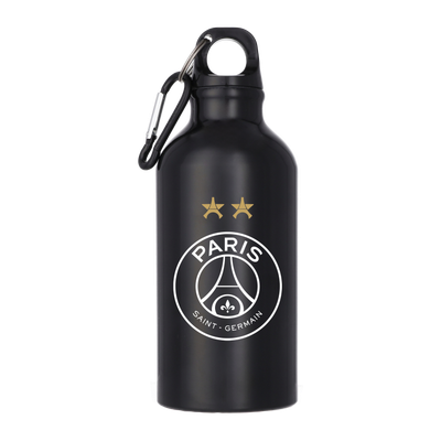 PSG 2 Star Aluminium Drink Bottle - 400ml - Black